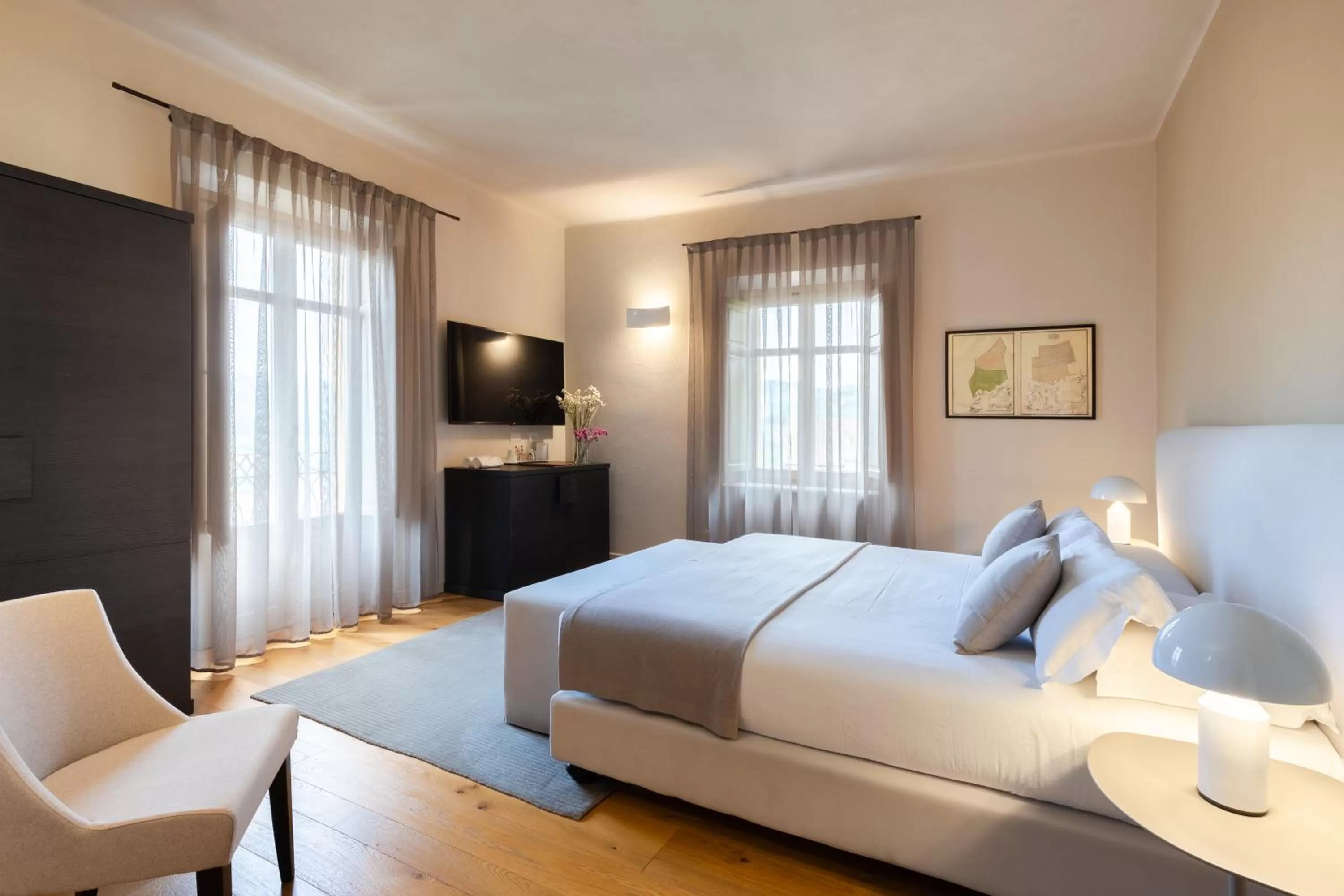 Bed in Relais Villa del Borgo