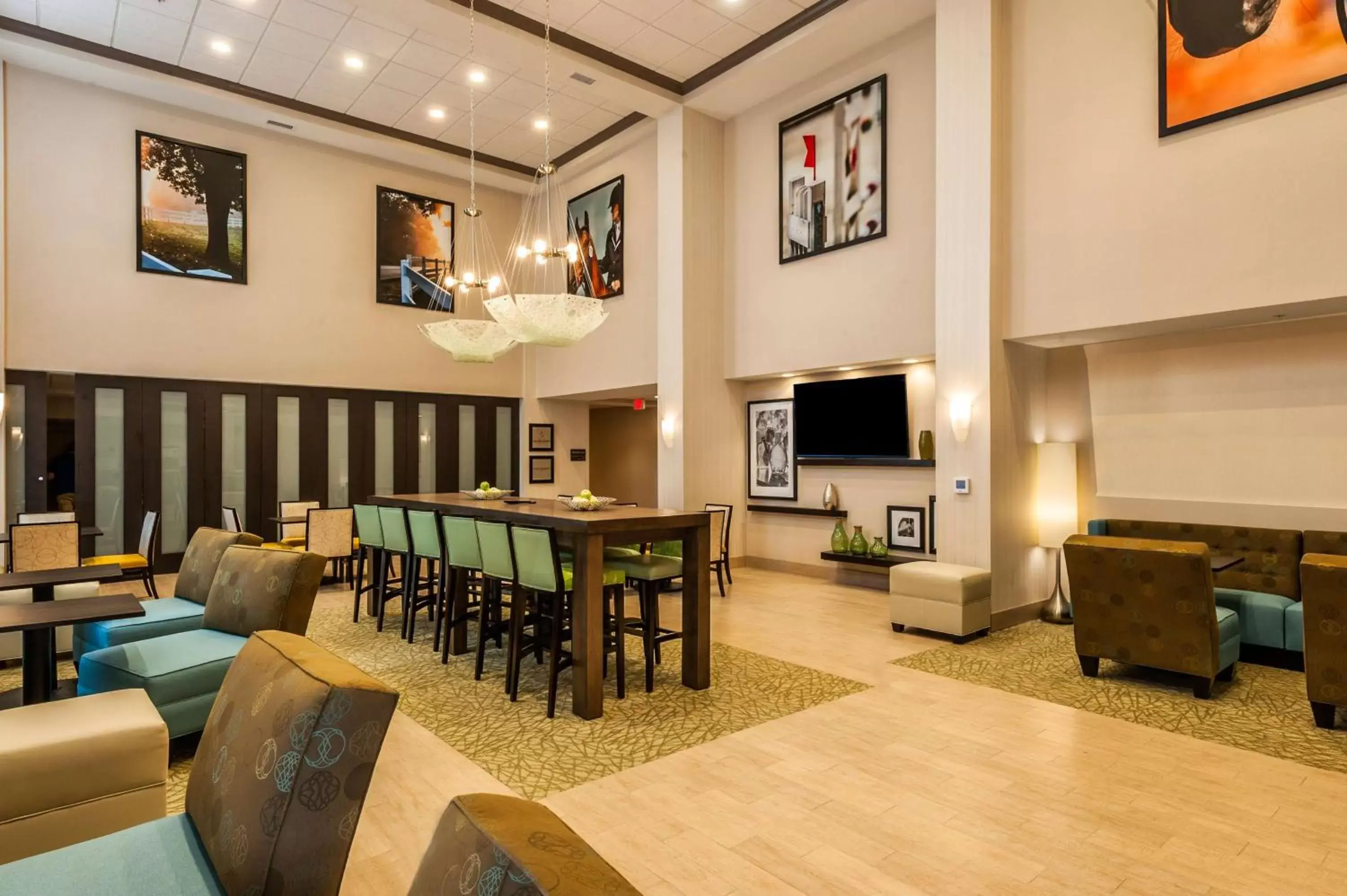 Lobby or reception in Hampton Inn & Suites New Albany Columbus Lobby or reception in Hampton Inn & Suites New Albany Columbus