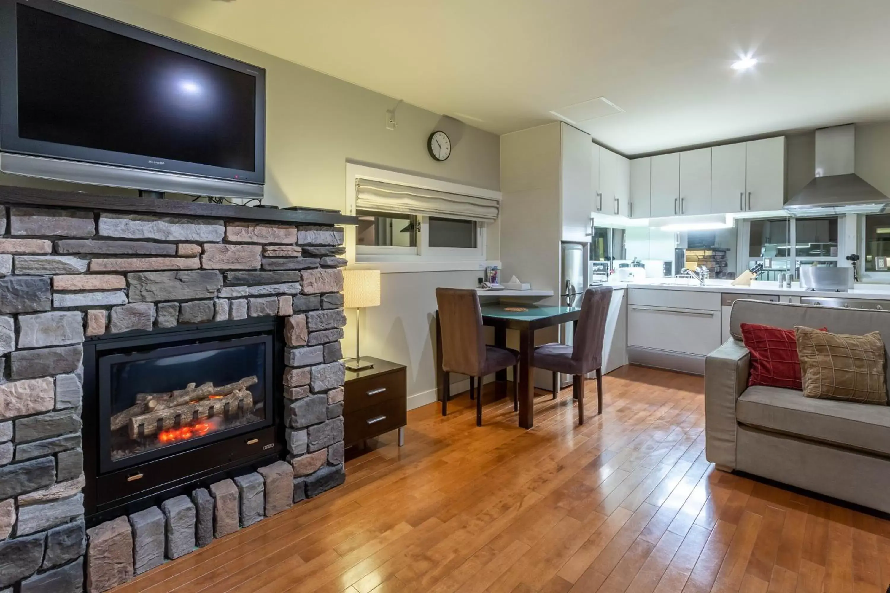 Living room in Fresh Powder Accommodation Living room in Fresh Powder Accommodation