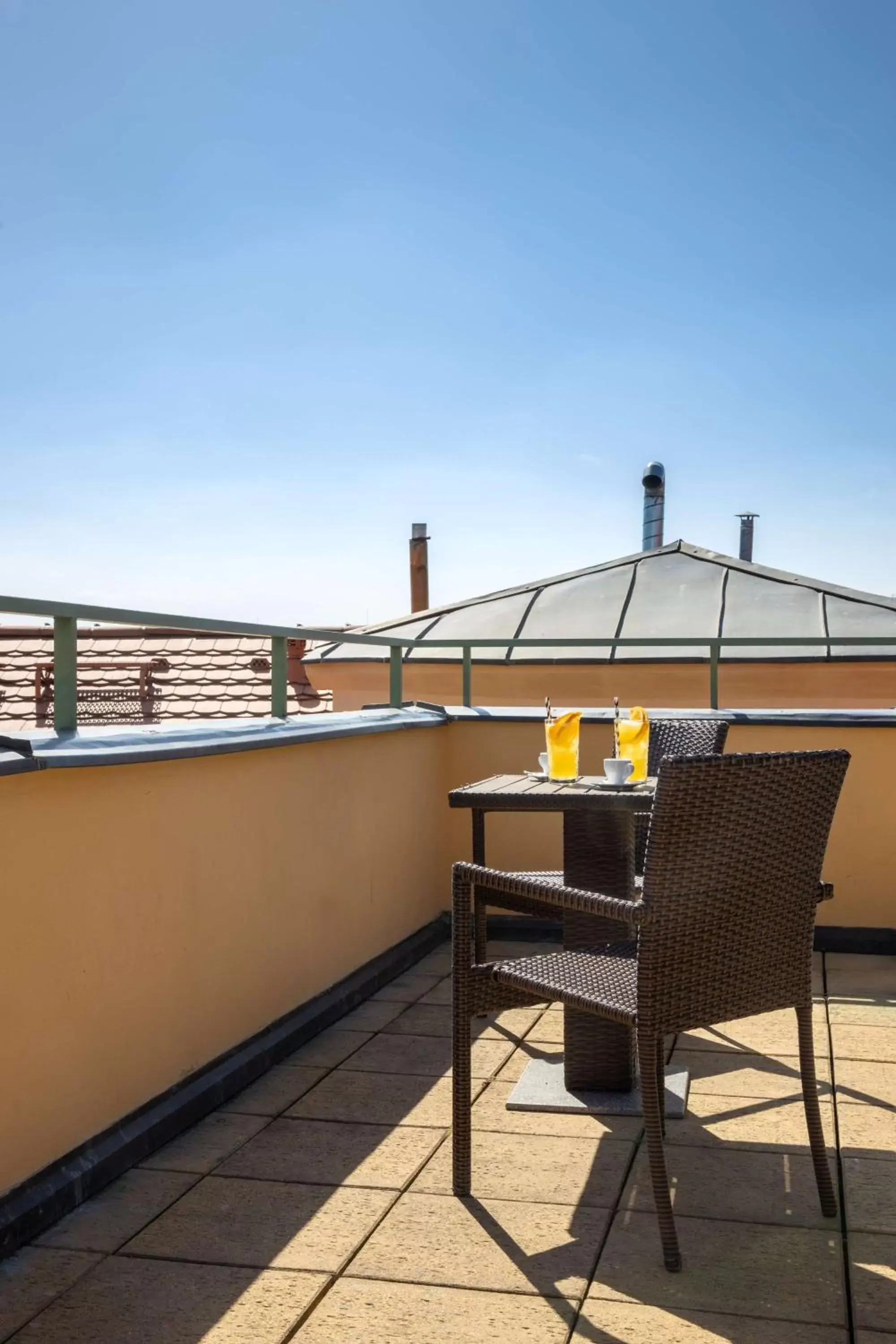 Balcony/Terrace in Radisson Blu Hotel Prague