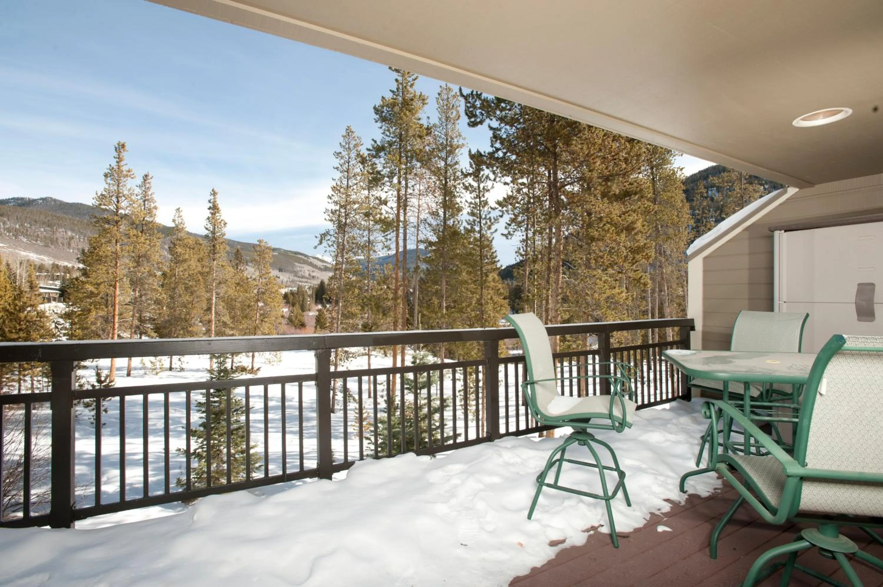 Patio in Evergreen Condominiums by Keystone Resort