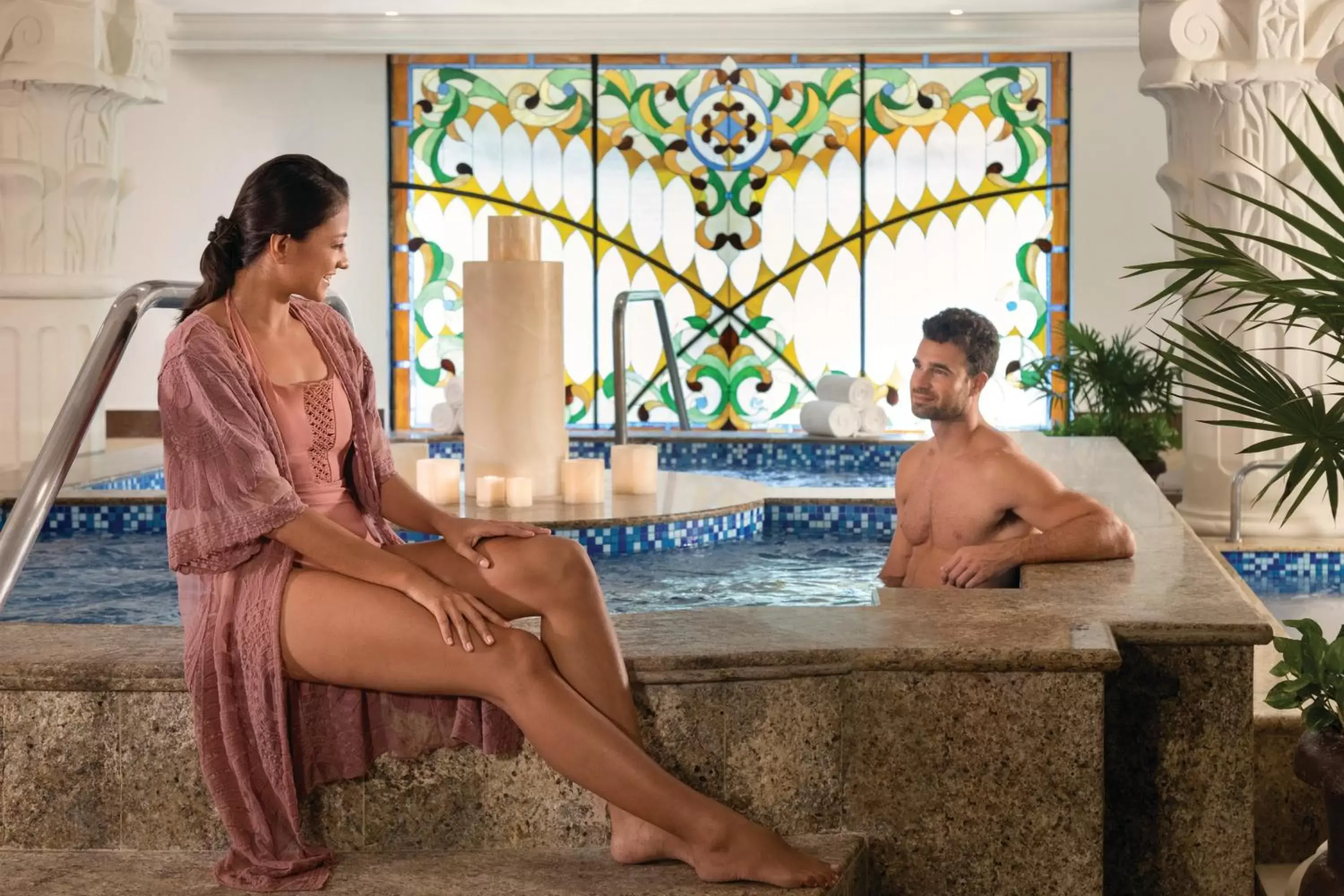 Spa and wellness centre/facilities in Hilton Playa del Carmen, an All-Inclusive Adult Only Resort