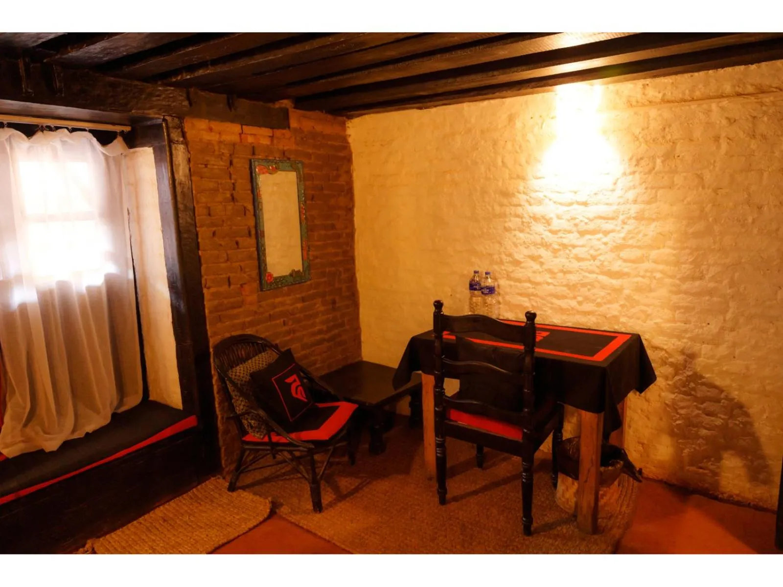 Seating area in Hira Guest House