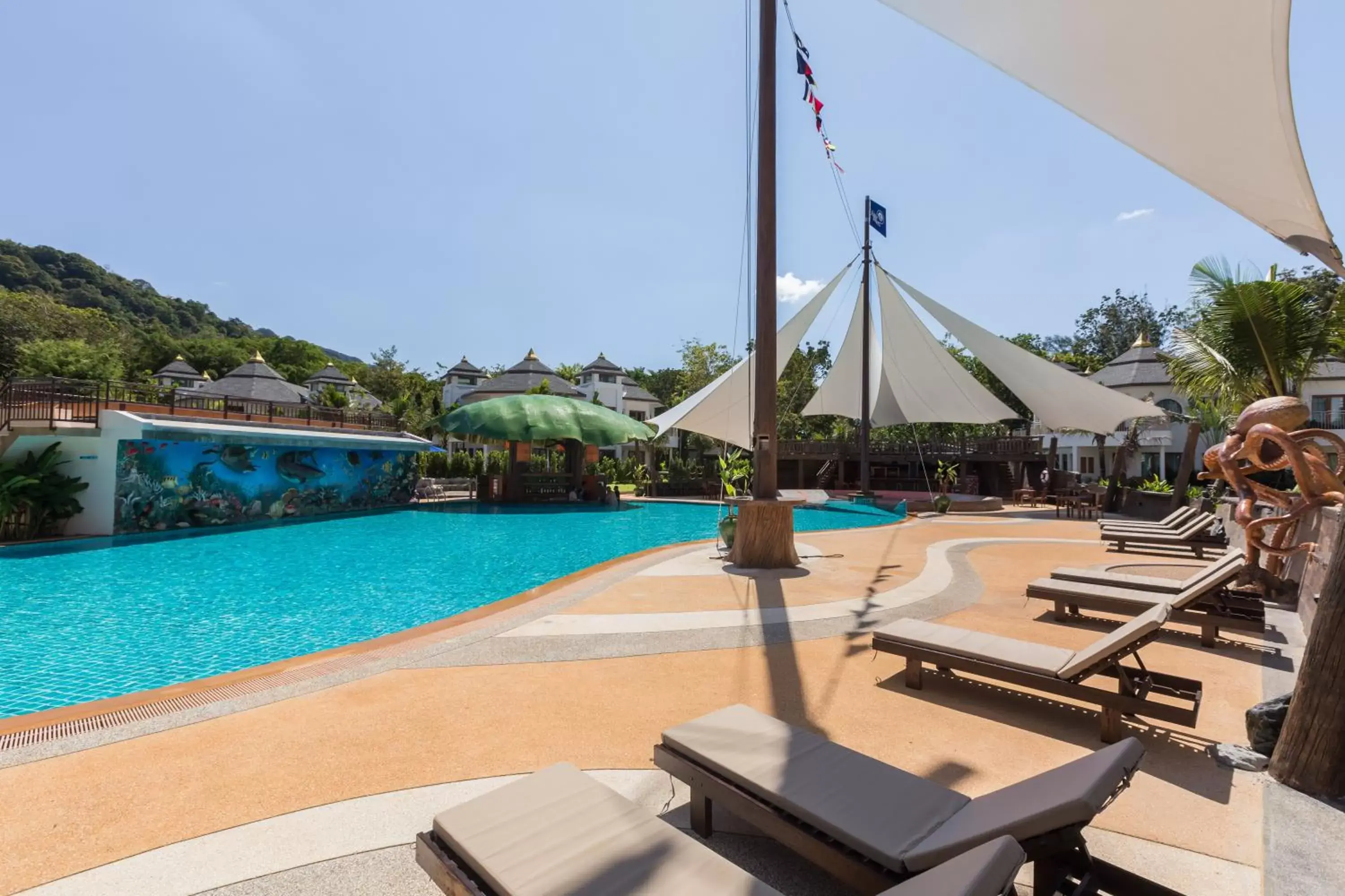 Decorative detail, Swimming Pool in Krabi Resort- SHA Extra Plus
