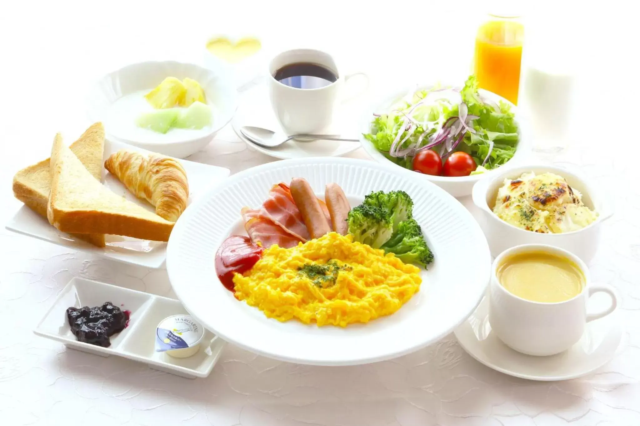 Continental breakfast in Numazu River Side Hotel