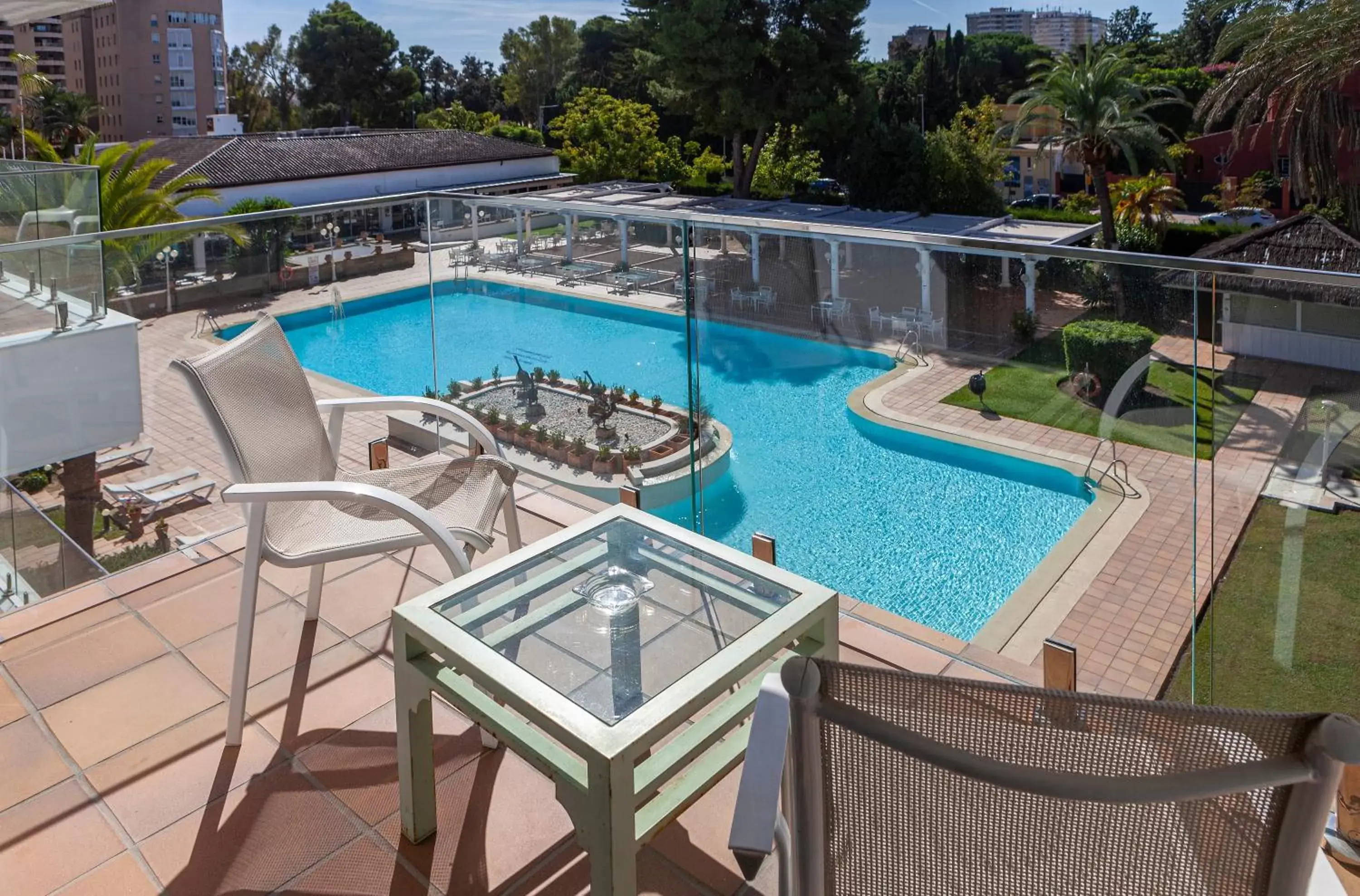 Pool View in Hotel Jerez & Spa