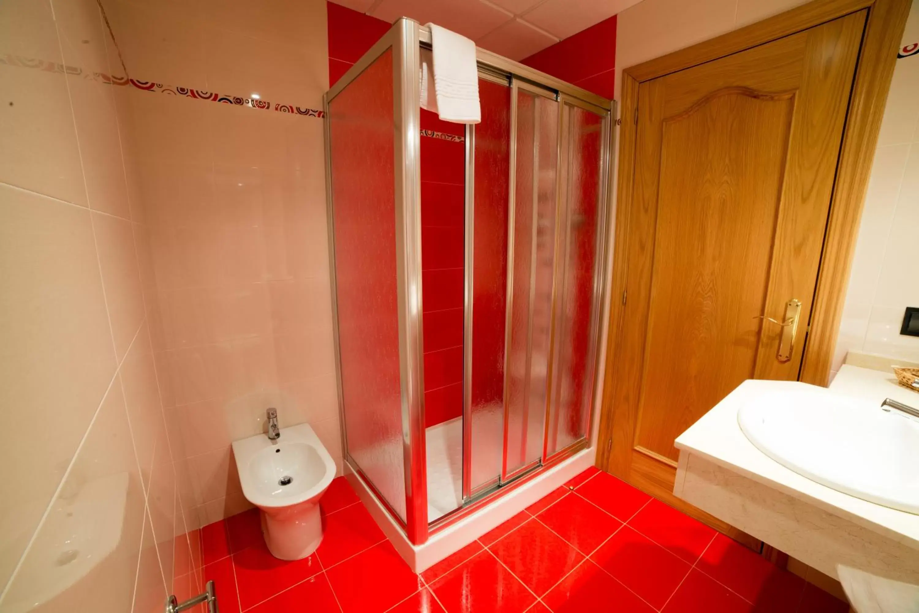 Shower, Bathroom in Motel Acropolis