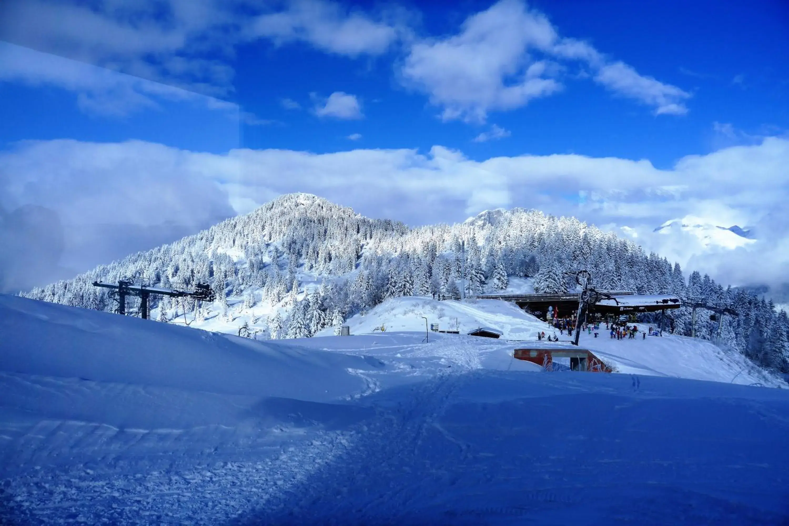 Skiing, Winter in Chalet Hôtel du Bois