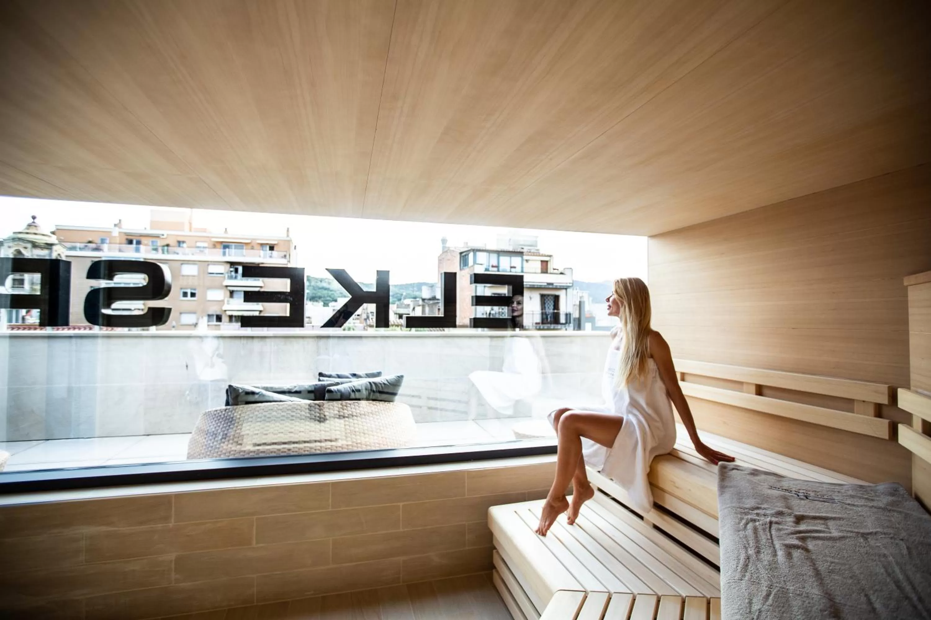 Sauna in Boutique Hotel Élke Spa Superior