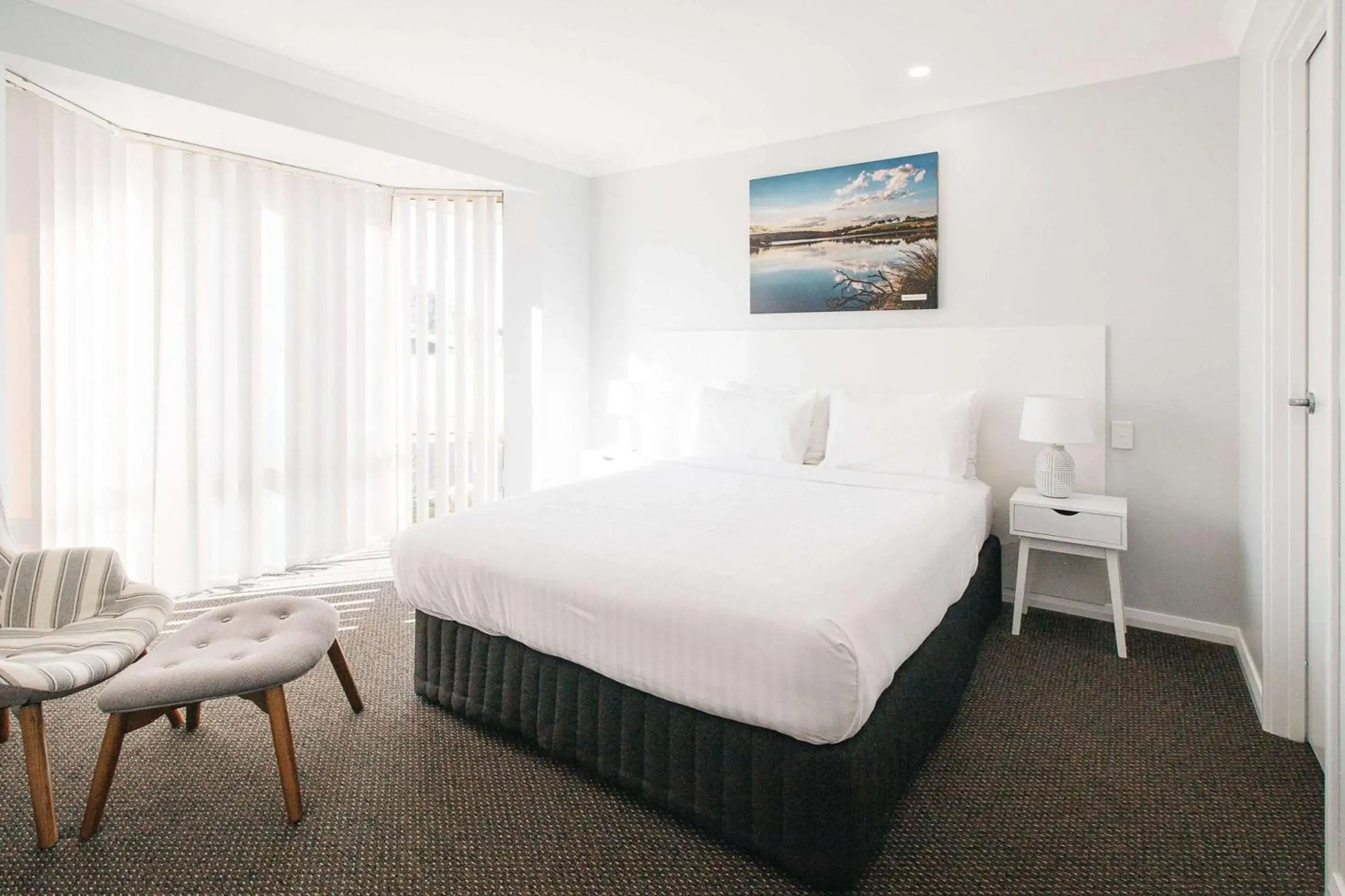 Bedroom, Bed in Quality Apartments Banksia Albany