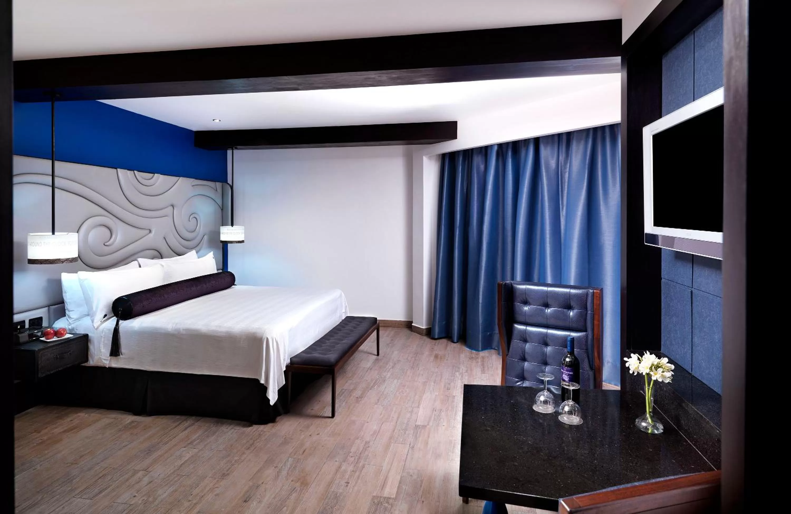 Photo of the whole room, Bed in Hard Rock Hotel Riviera Maya - Heaven Adults Only - All Inclusive