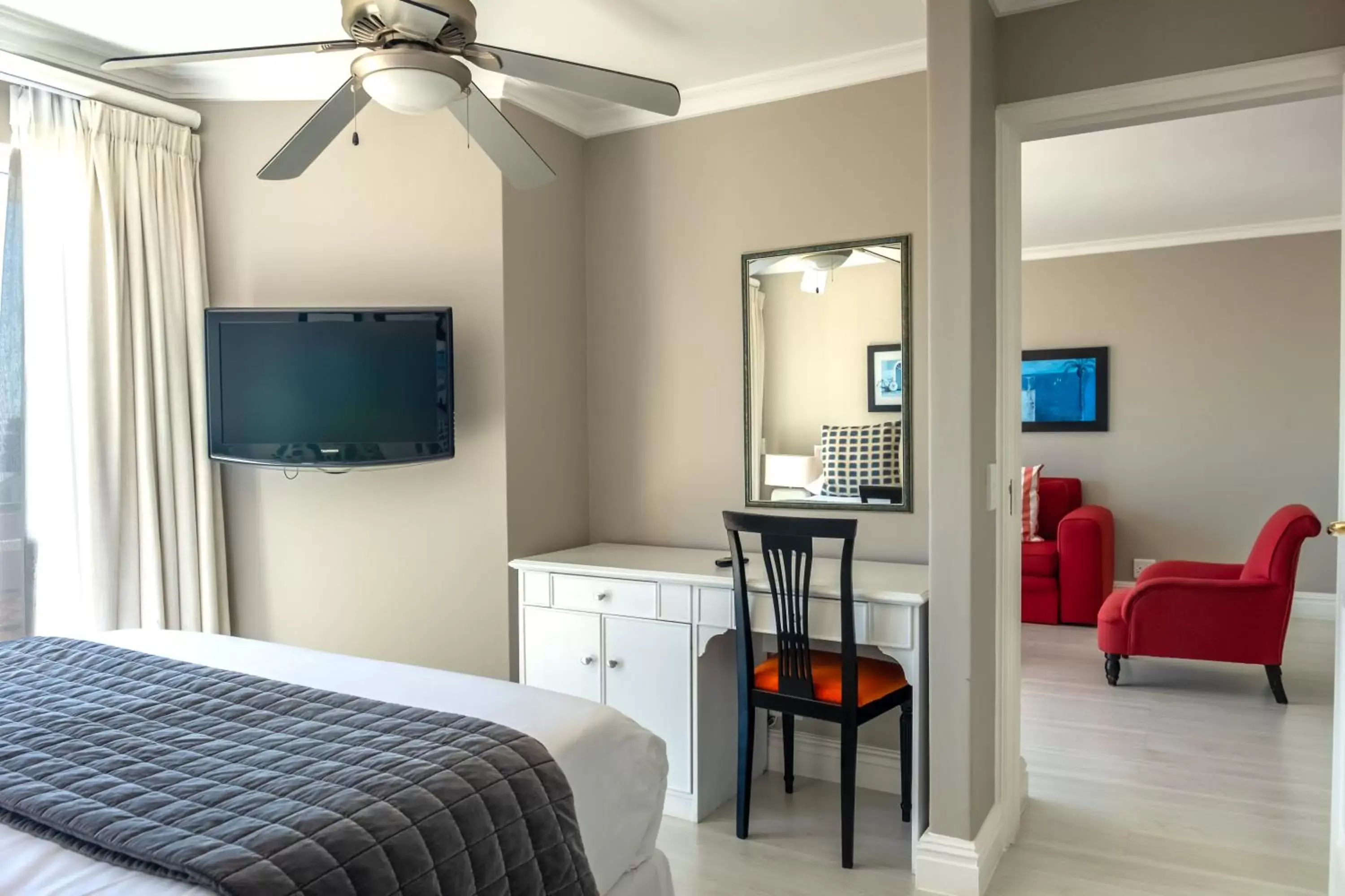 Bedroom, TV/Entertainment Center in The Bantry Bay Aparthotel by Totalstay