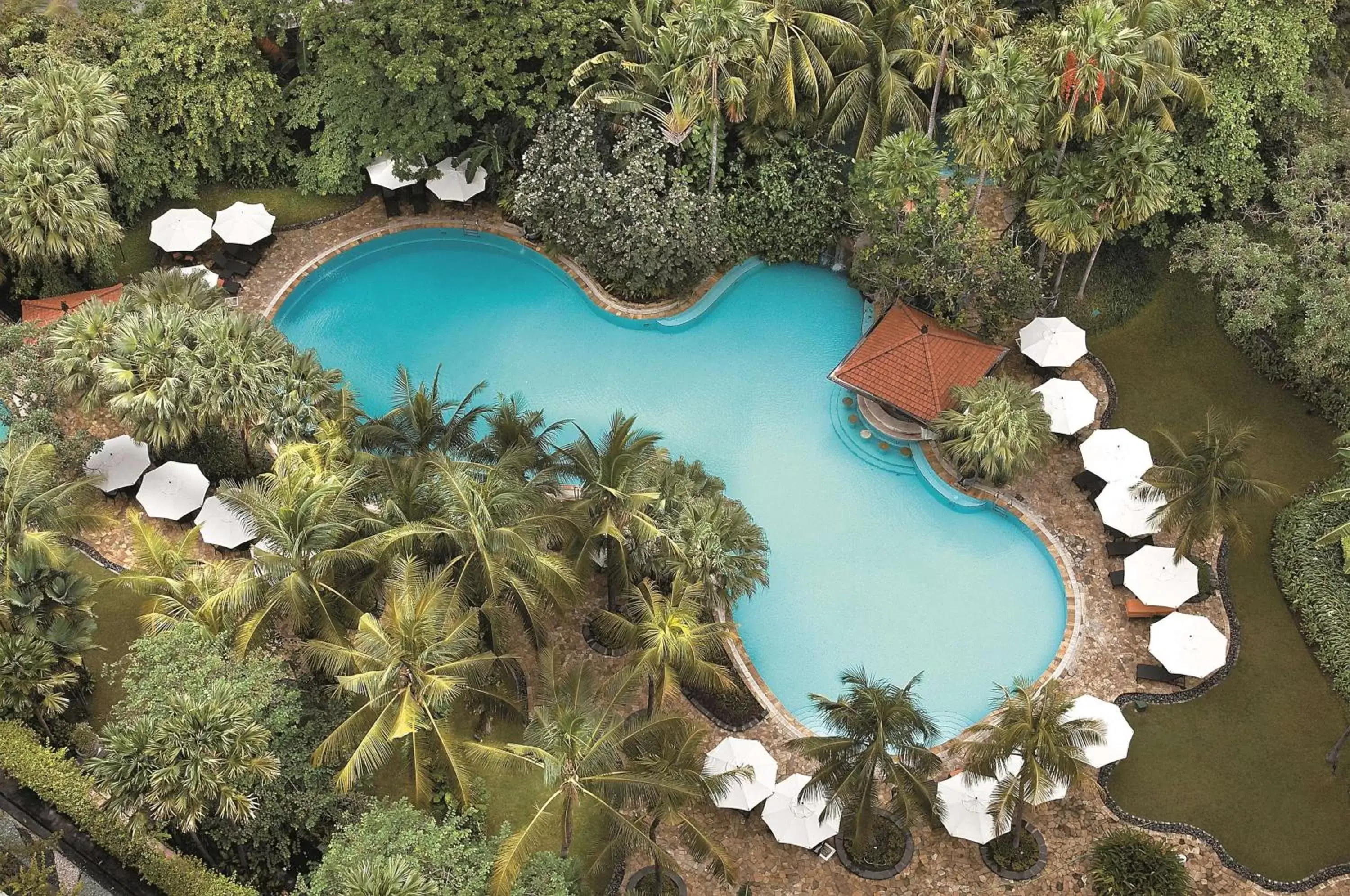 Natural landscape, Pool View in Shangri-la Surabaya