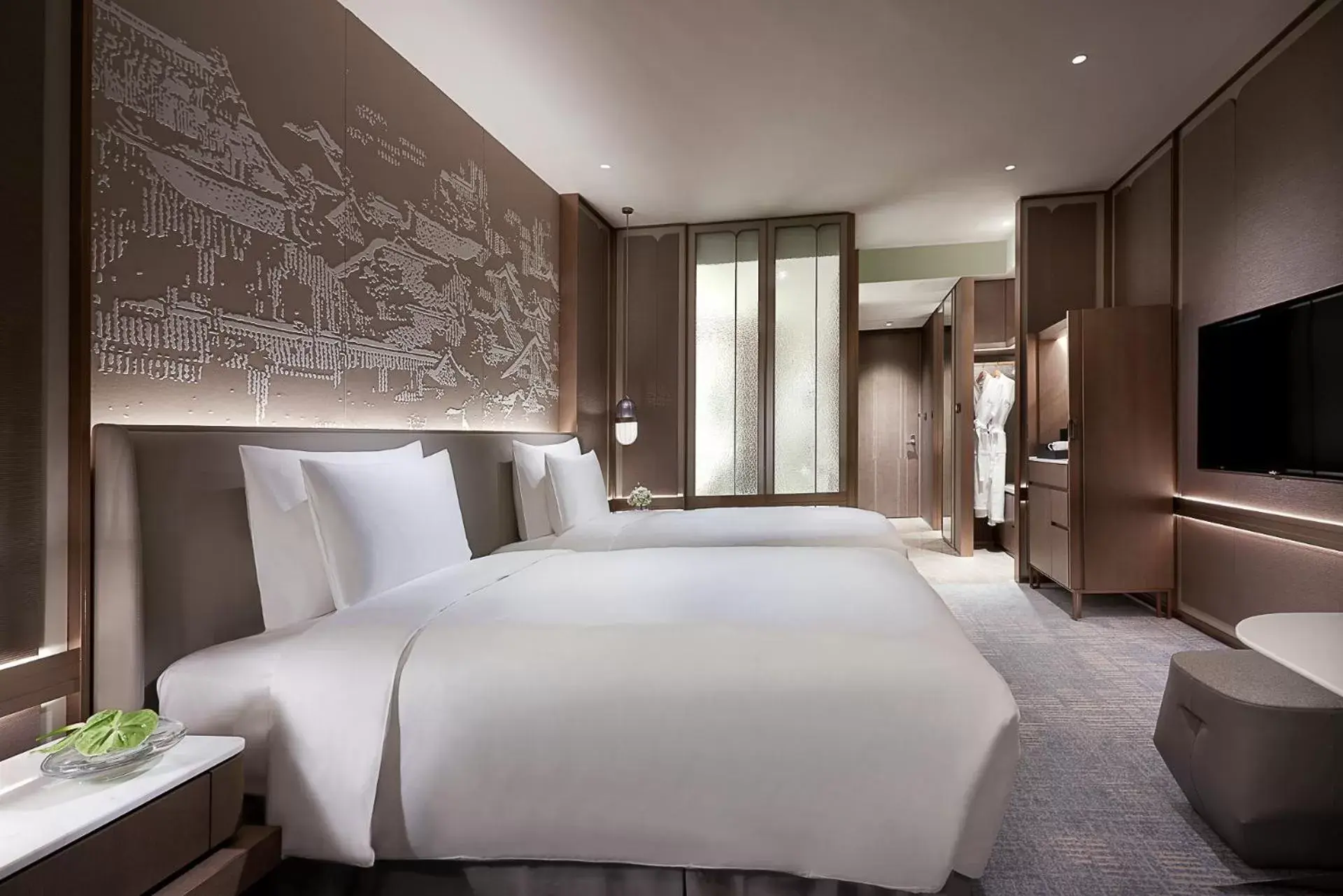 Bed in Kempinski Hotel Nanjing