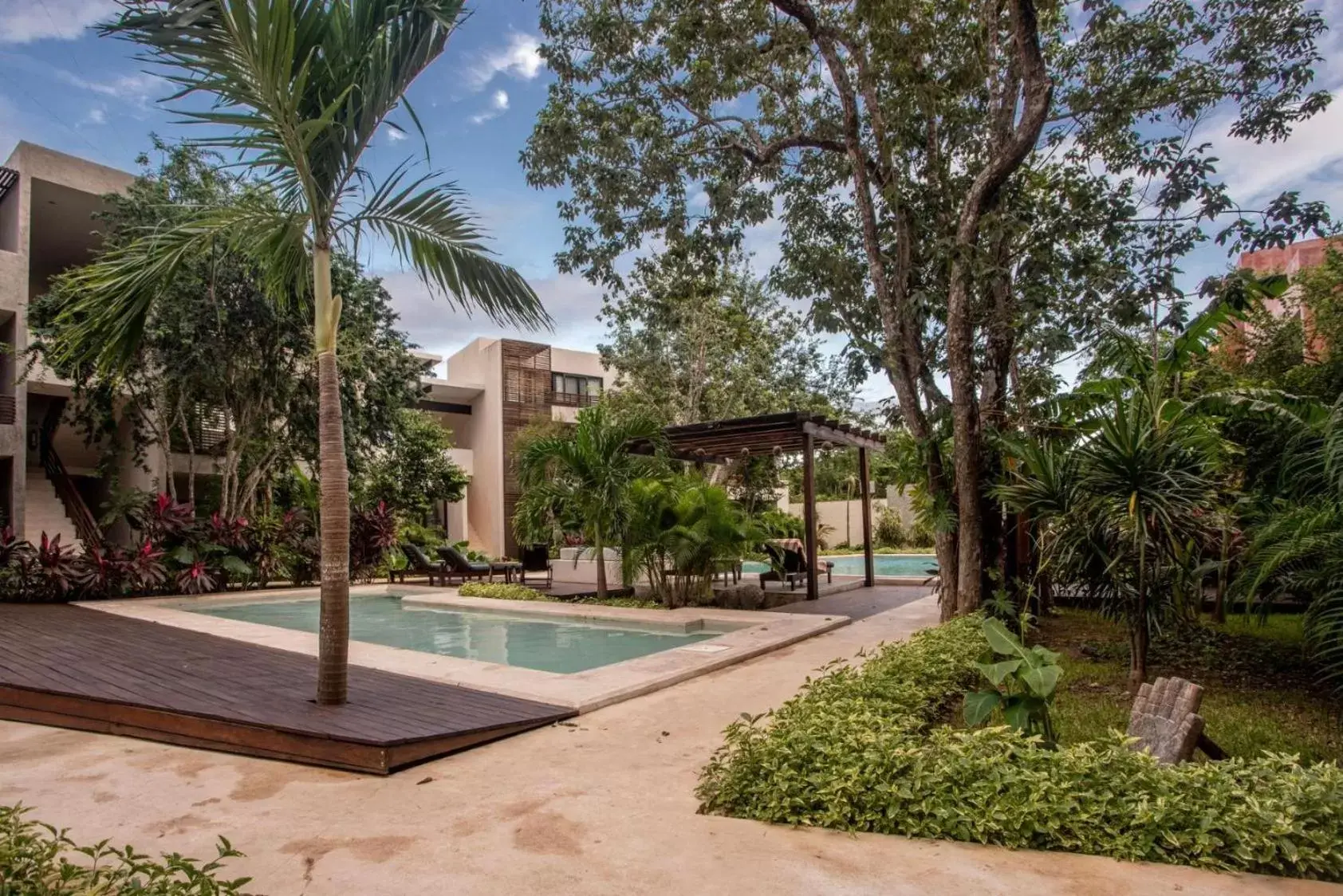 Garden, Swimming Pool in Hotel Panacea Tulum