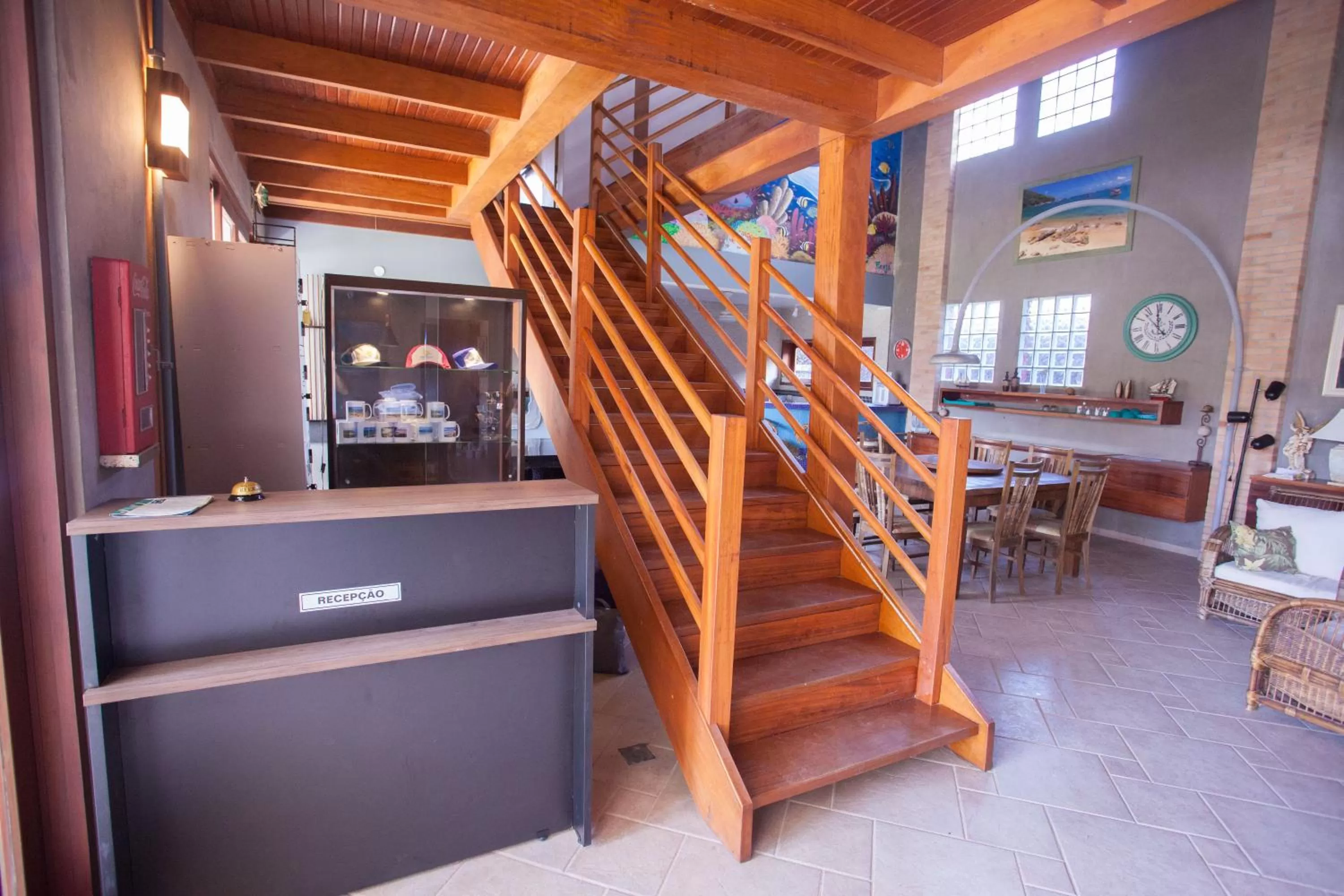 Lobby or reception in Ubatuba Ecologic Pousada