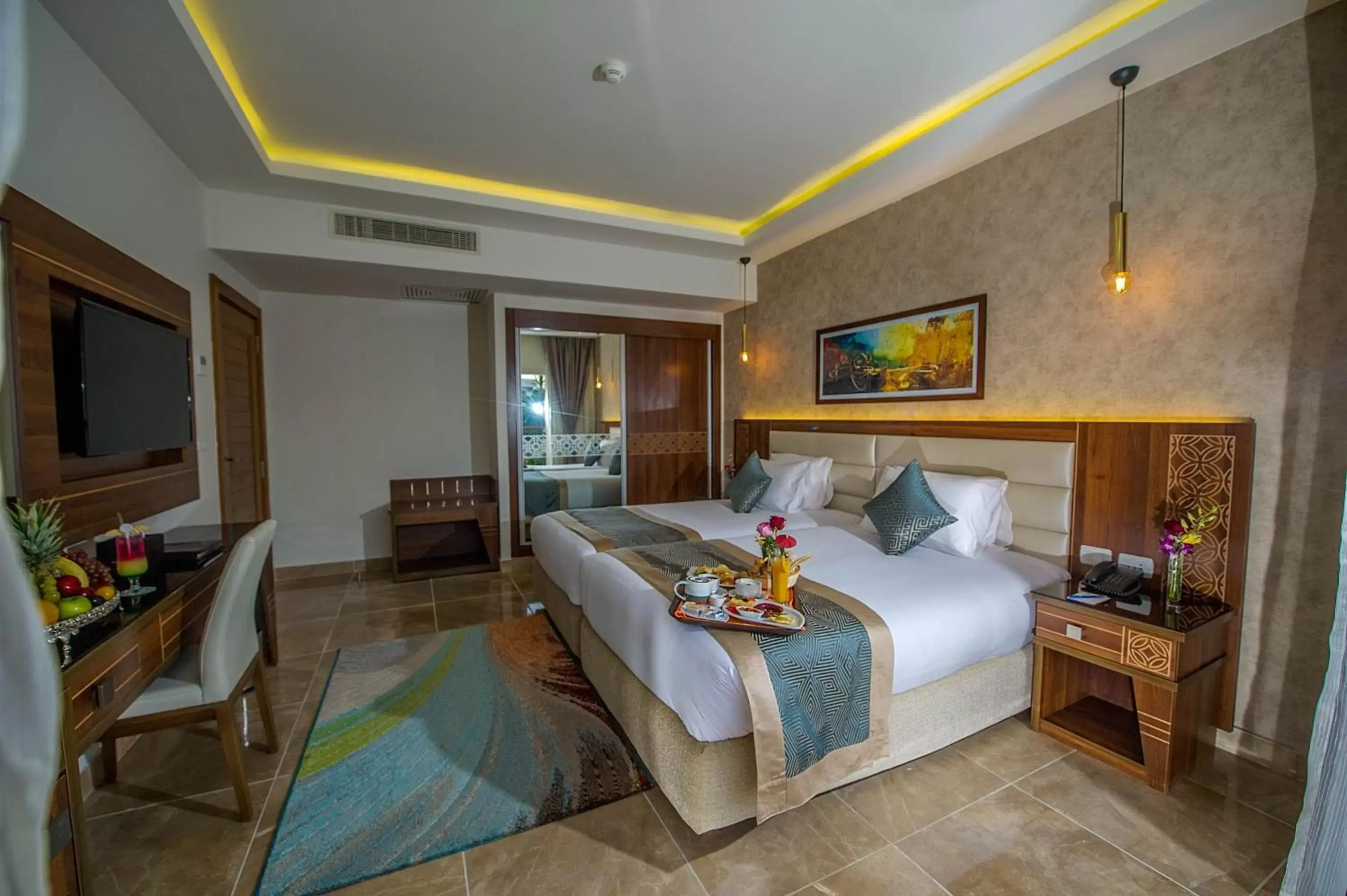 Bedroom, Seating Area in Pickalbatros Aqua Blu Sharm El Sheikh