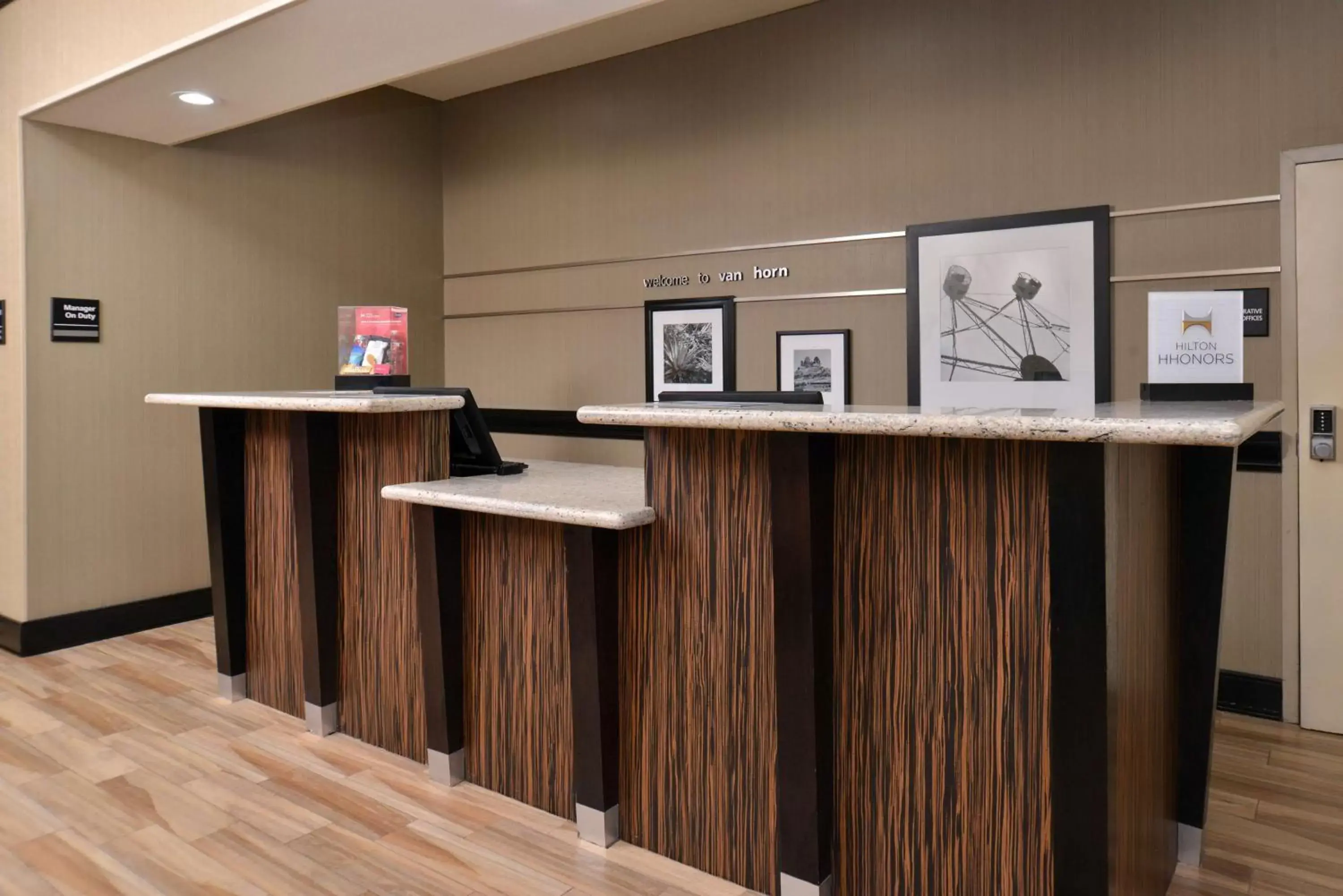 Lobby or reception in Hampton Inn Van Horn Lobby or reception in Hampton Inn Van Horn