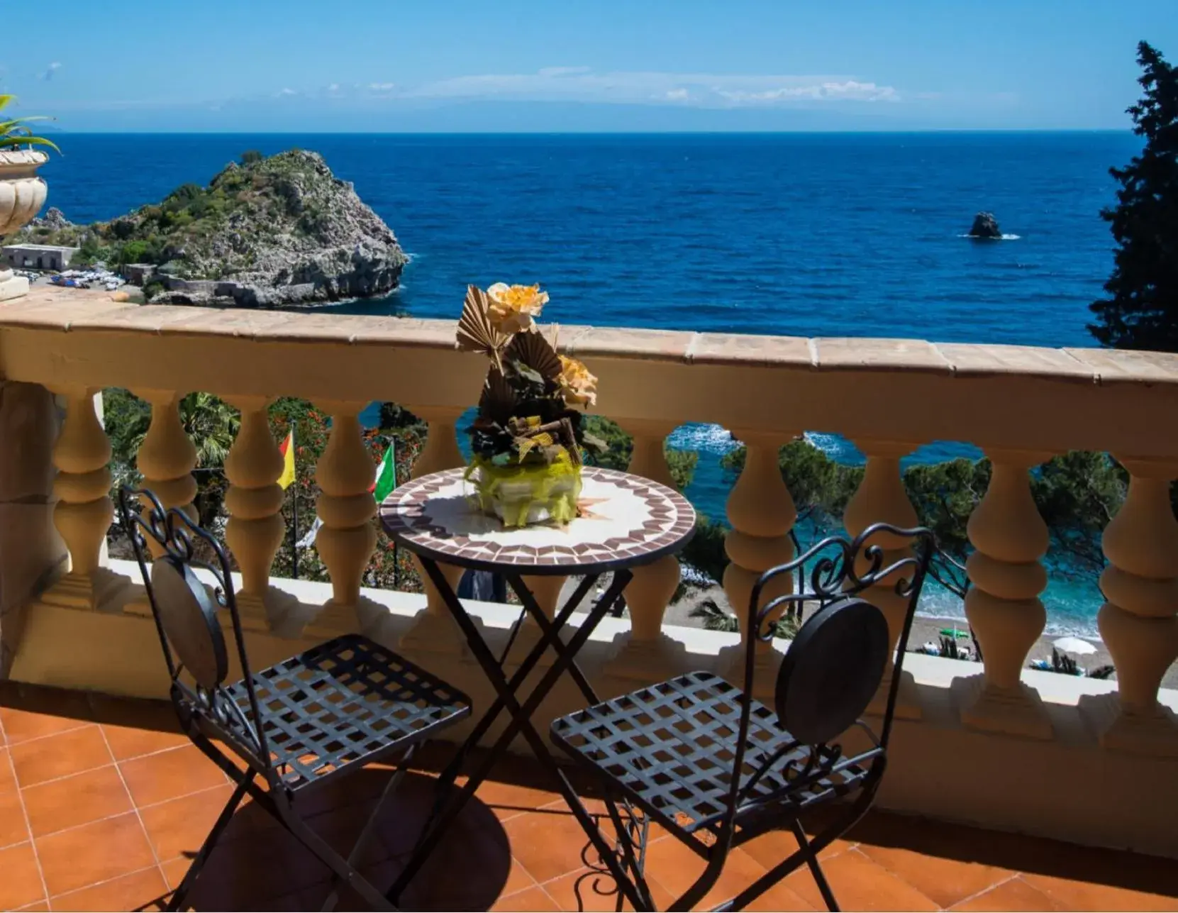 Balcony/Terrace in Jonic Hotel Mazzarò