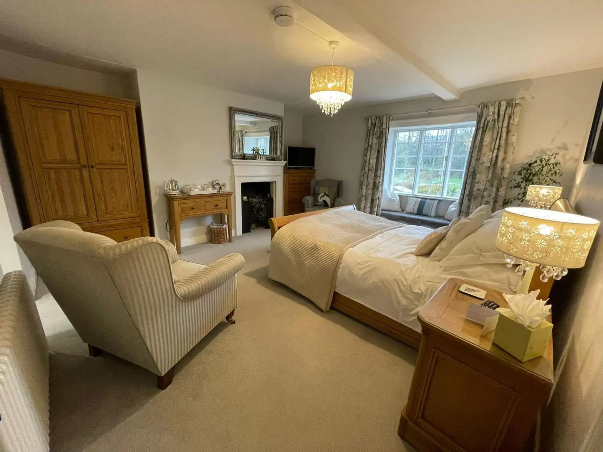 Bedroom in St Leonards Farmhouse