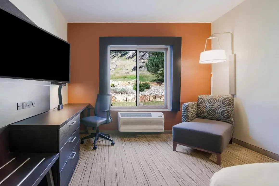 Living room, TV/Entertainment Center in Holiday Inn Express & Suites Custer-Mt Rushmore