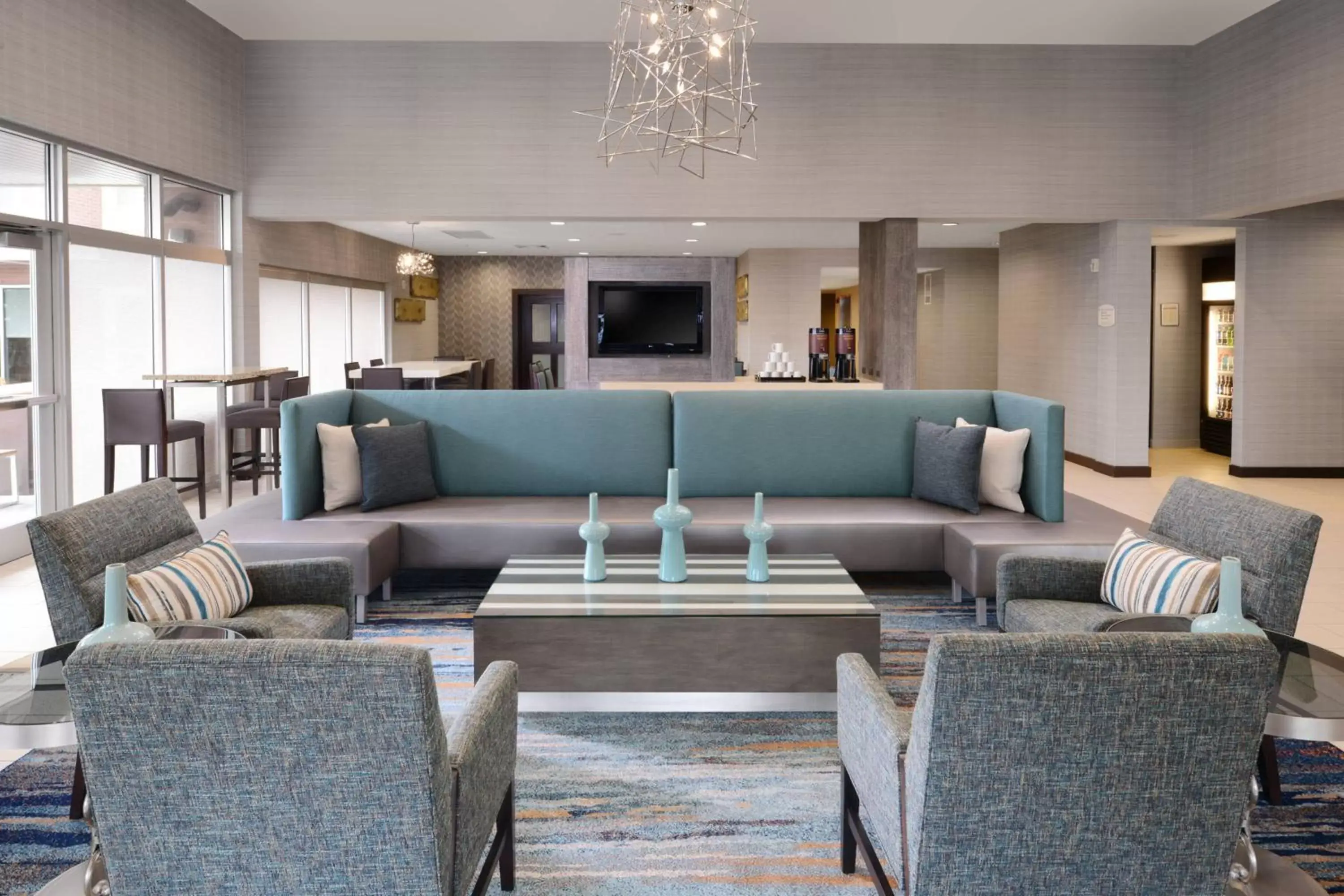 Lobby or reception, Seating Area in Residence Inn by Marriott Dallas Plano The Colony
