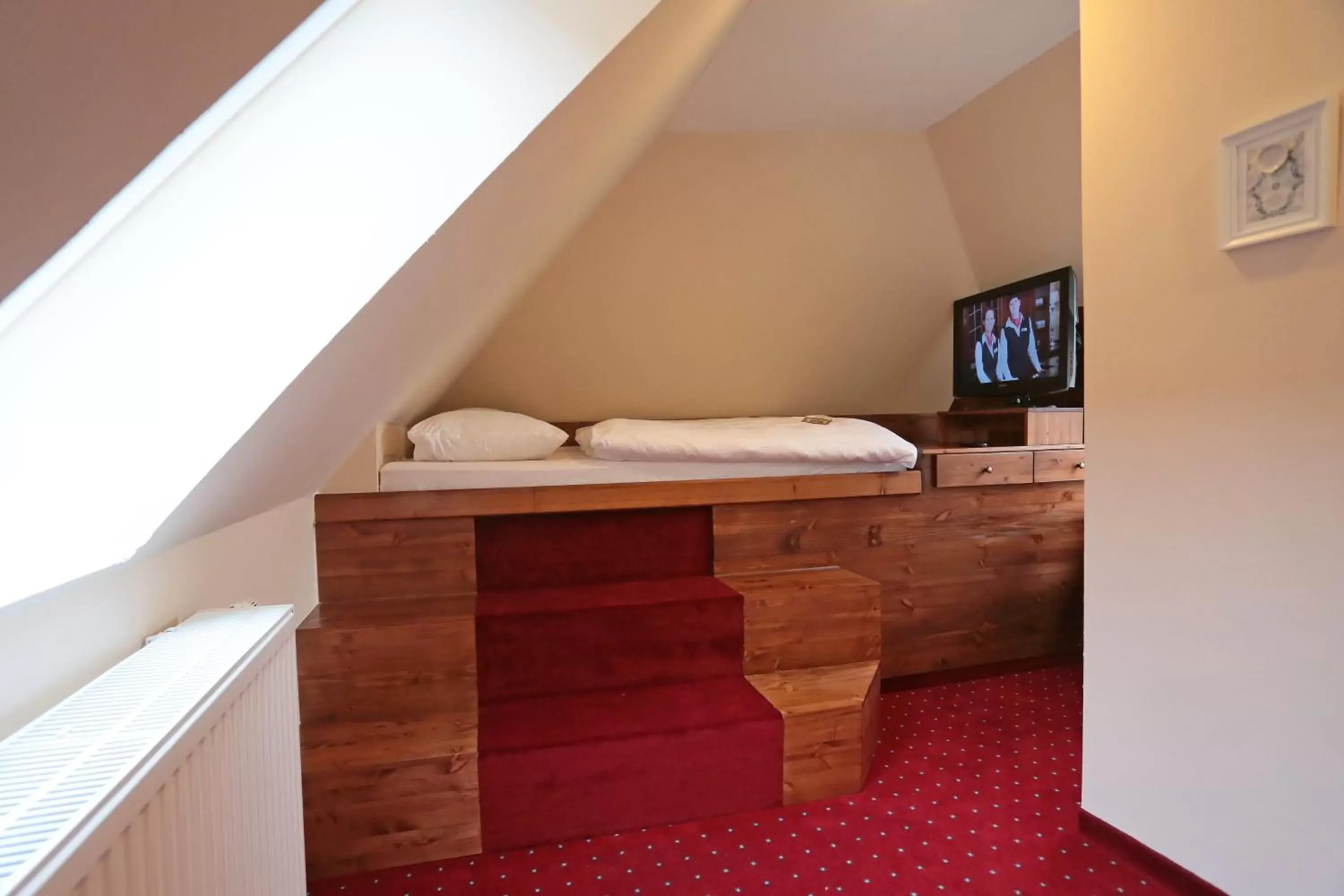 Bed in Romantik Hotel Scheelehof Stralsund