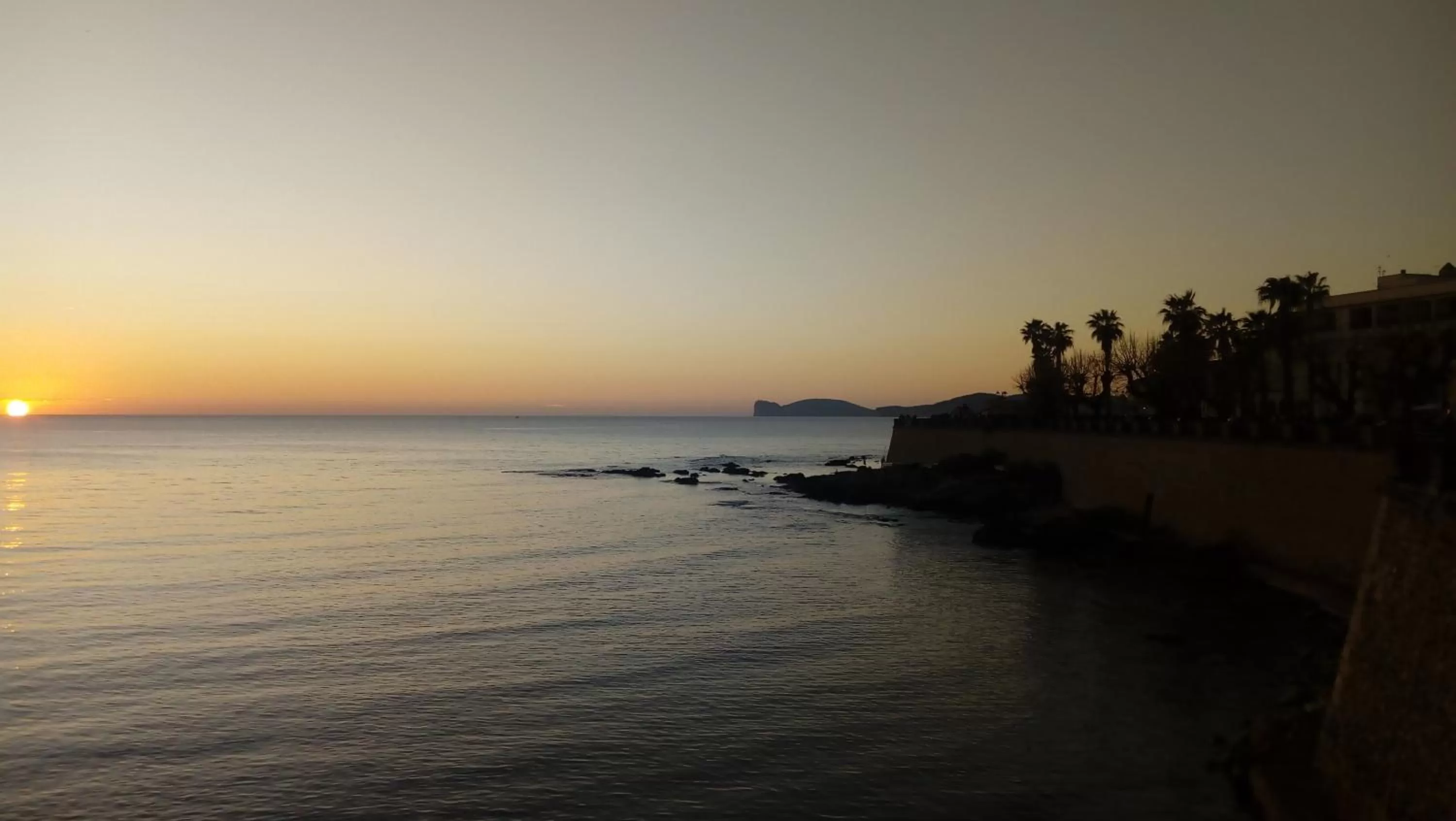 Beach in Alghero in bicicletta