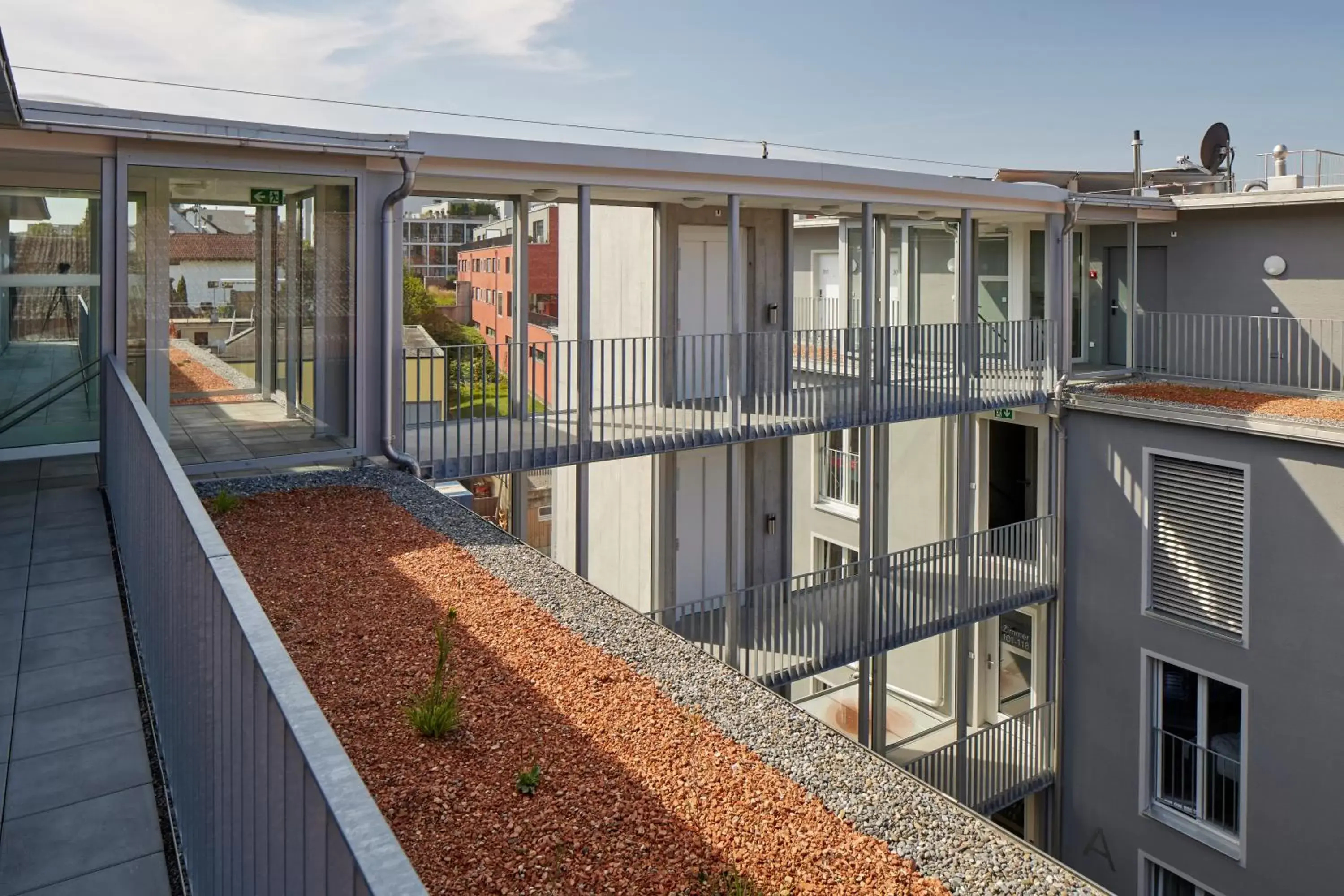 Facade/entrance, Balcony/Terrace in Aparthotel Baden