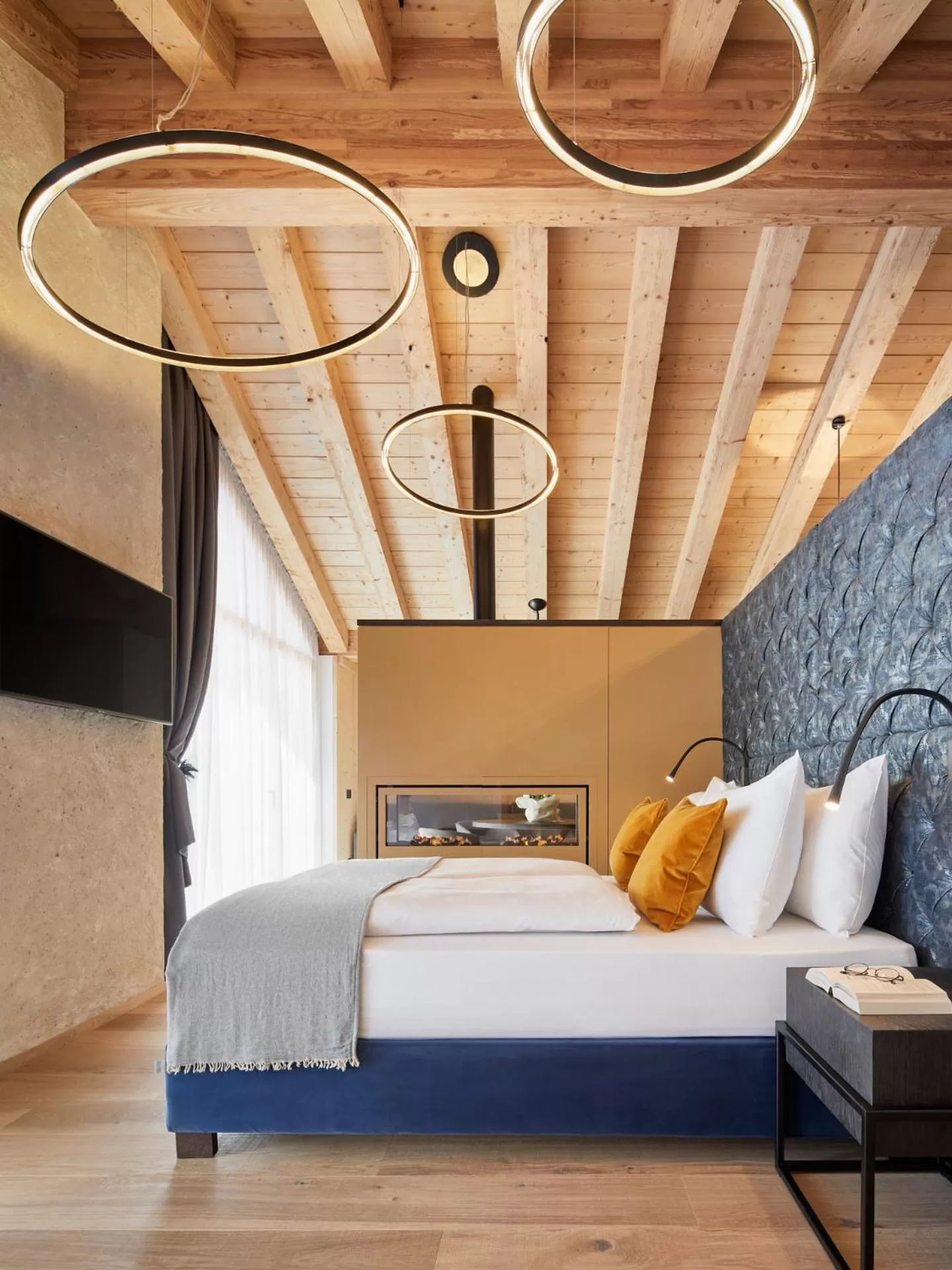 Bed in Hotel Marmolada