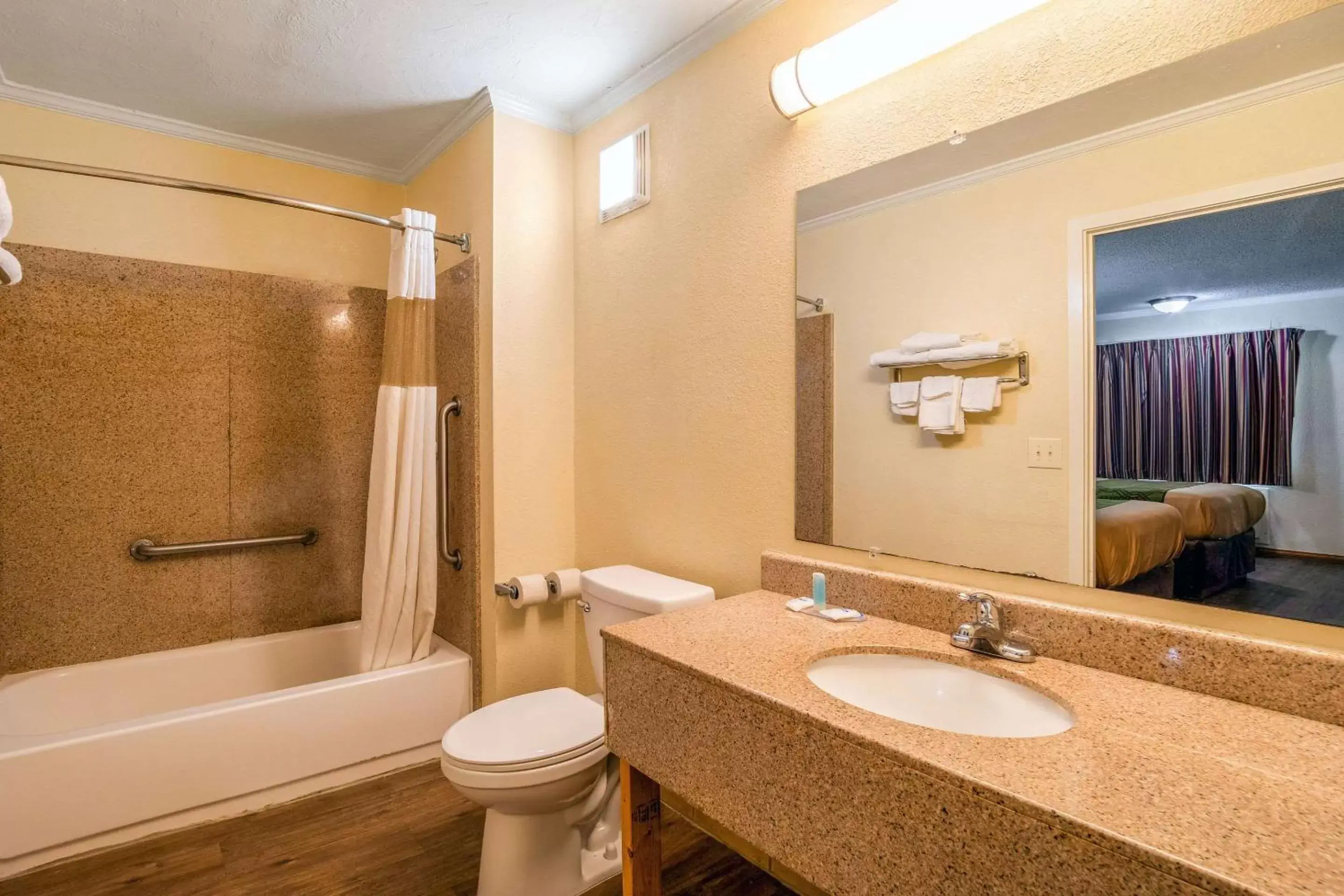 Bathroom in Rodeway Inn & Suites Fort Jackson