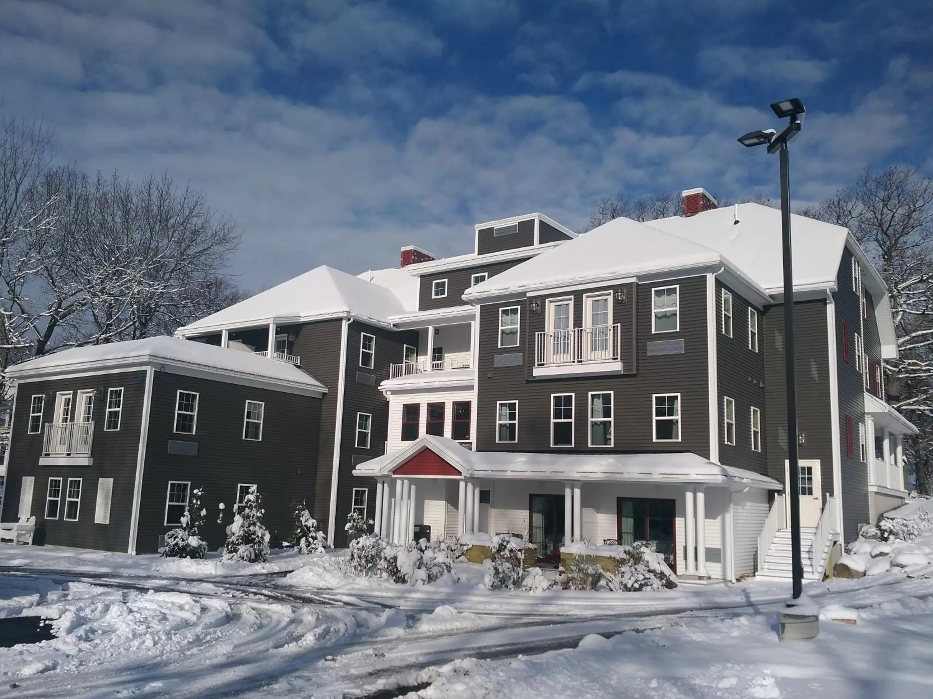 Property building, Winter in The Inn on Mount Desert