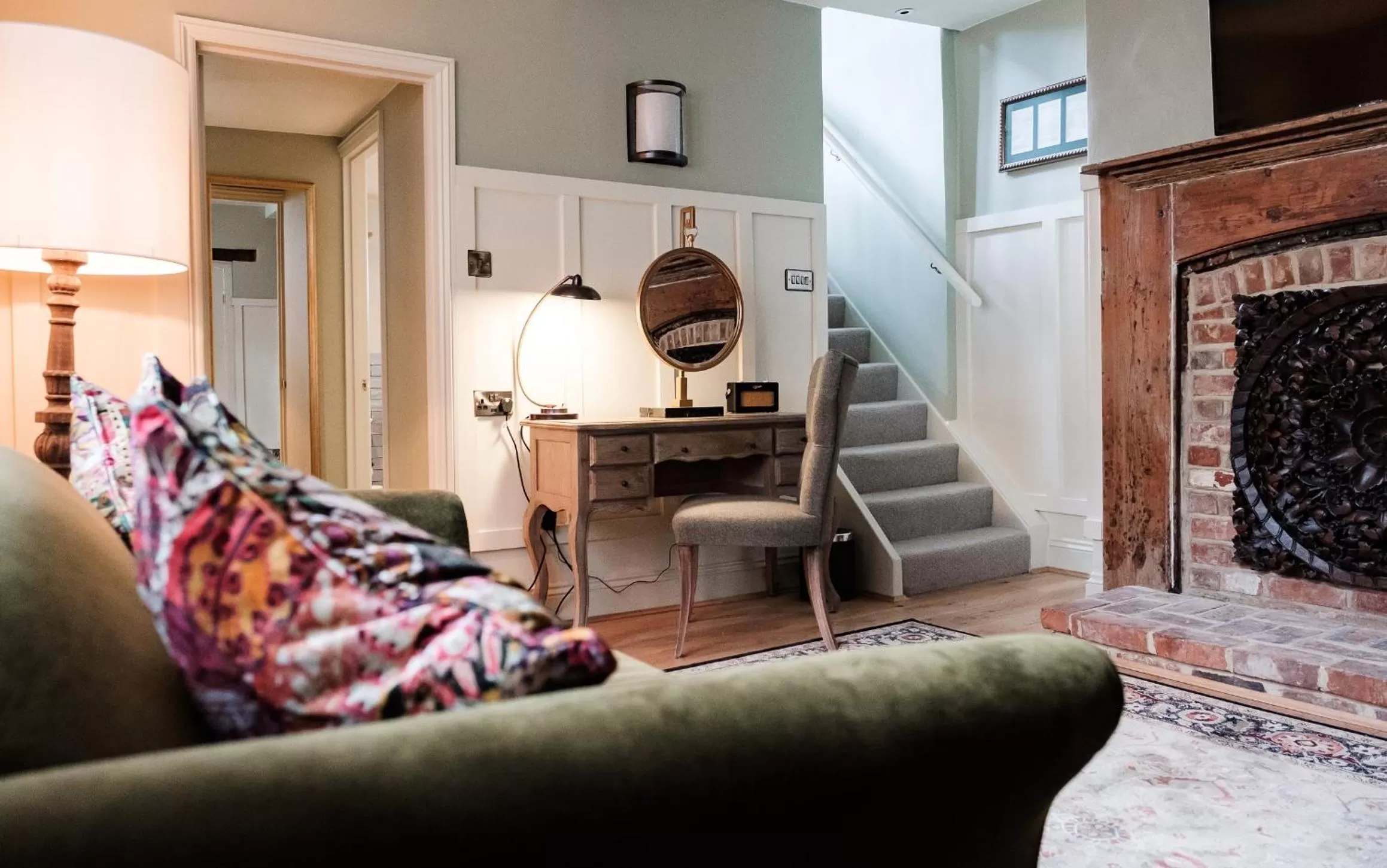 Seating area in Wykeham Arms