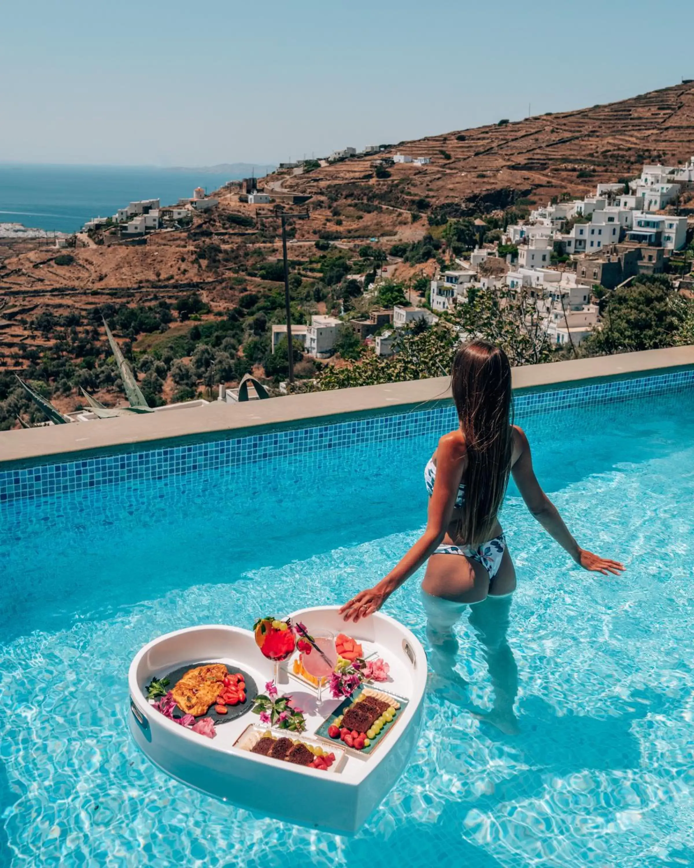 Guests, Swimming Pool in Aeolis Tinos Suites