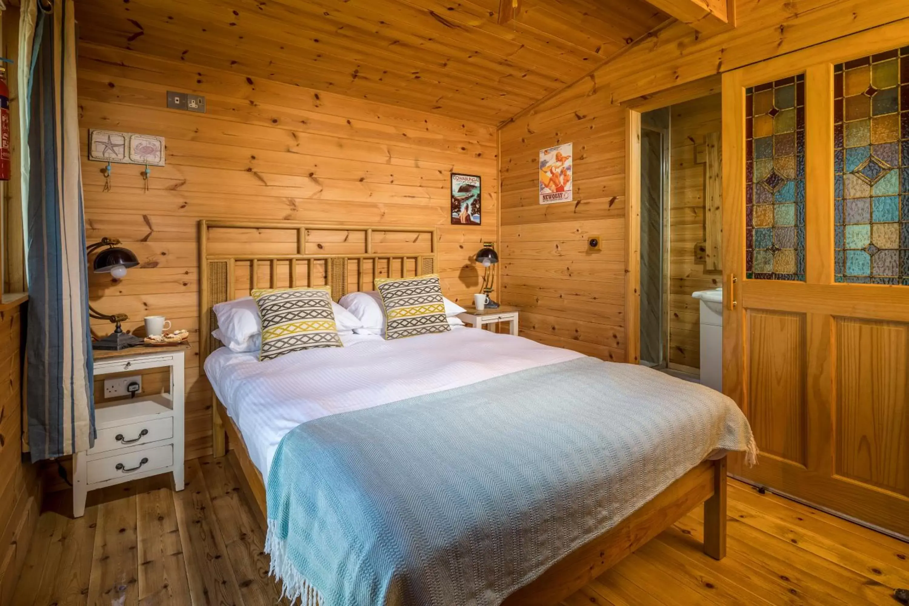 Bedroom, Bed in Tolcarne Beach Colonial Restaurant and Rooms