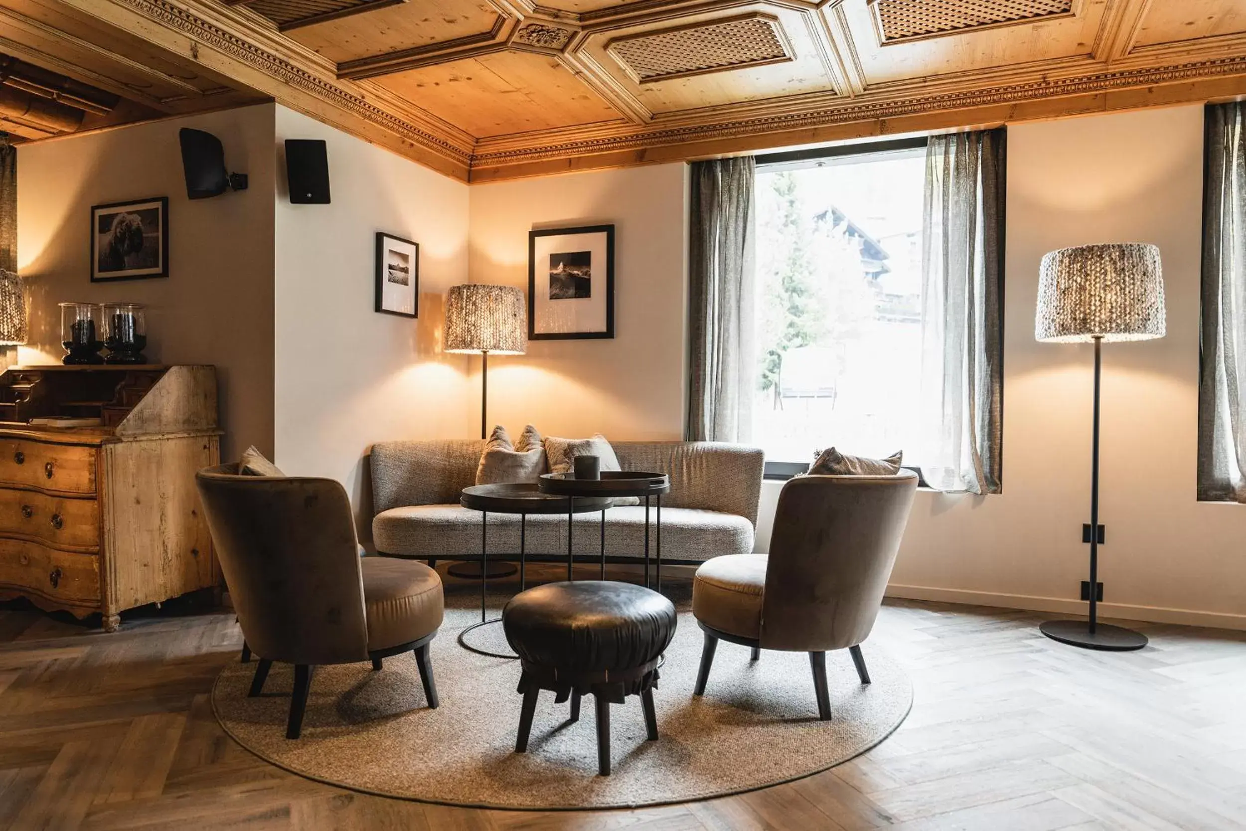 Lobby or reception, Seating Area in Wellness Hotel Alpenhof