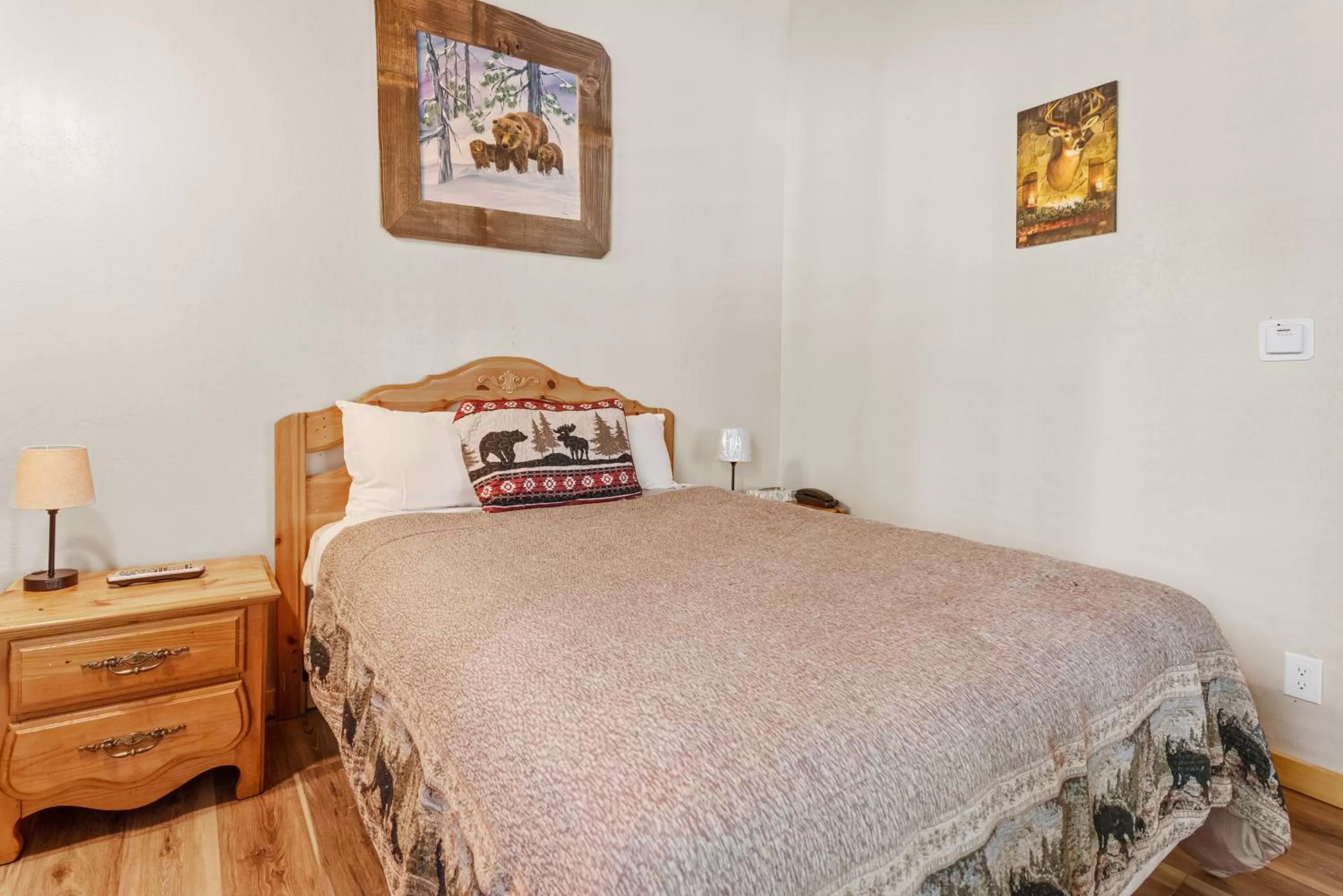 Bed in Black Forest Lodge