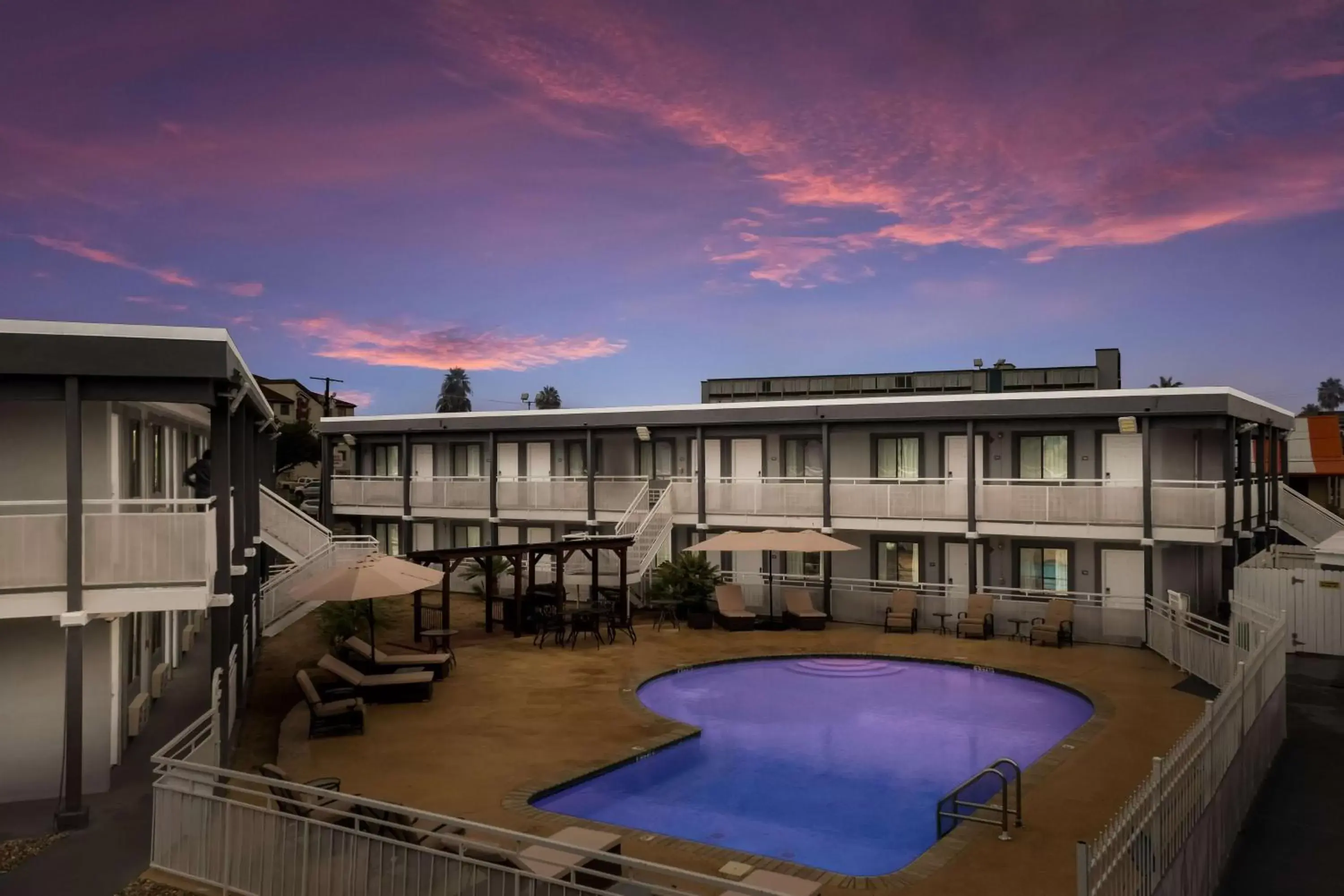 Property building, Pool View in SureStay Hotel Laredo by Best Western