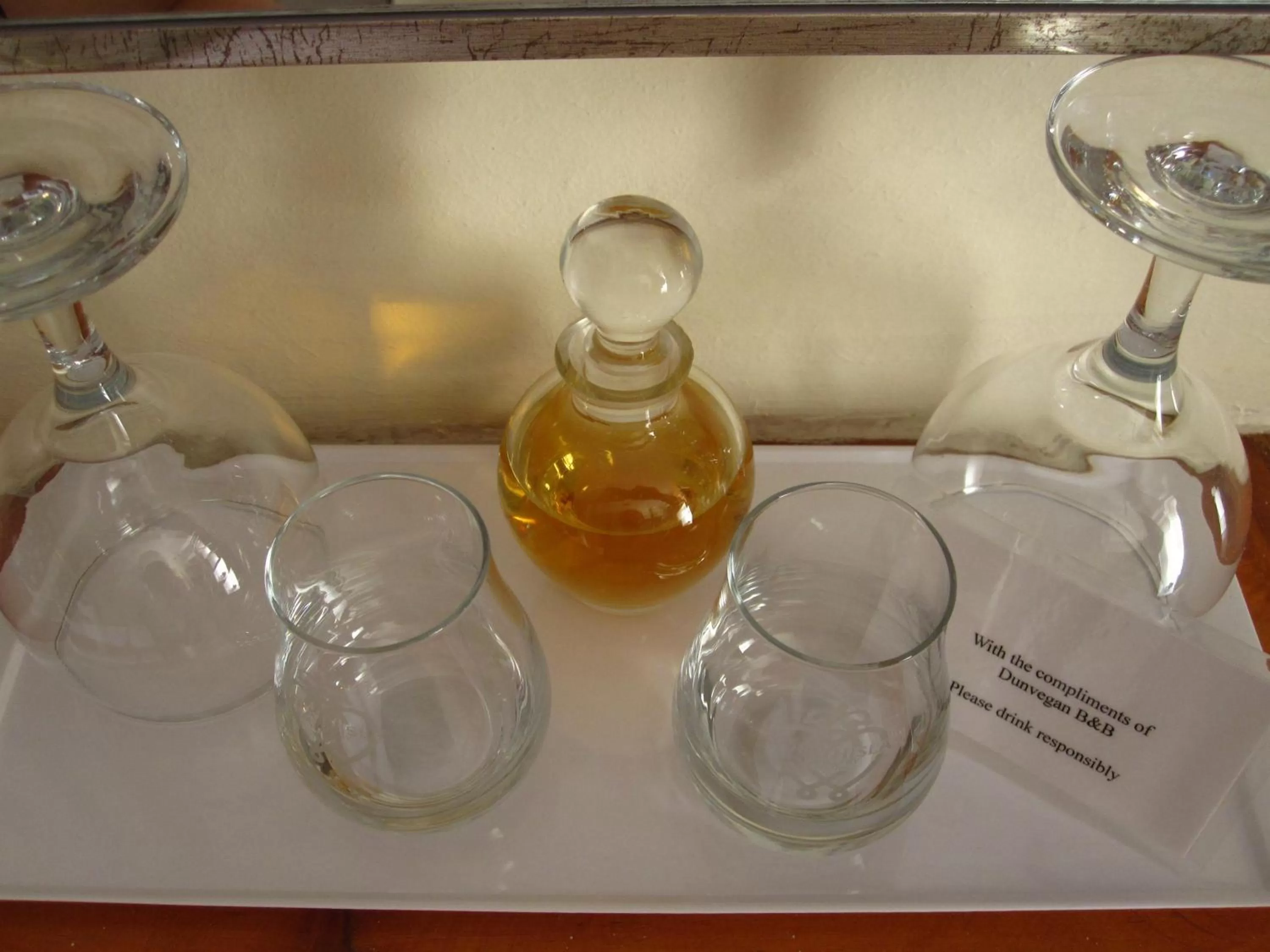 Drinks in Dunvegan Bed & Breakfast