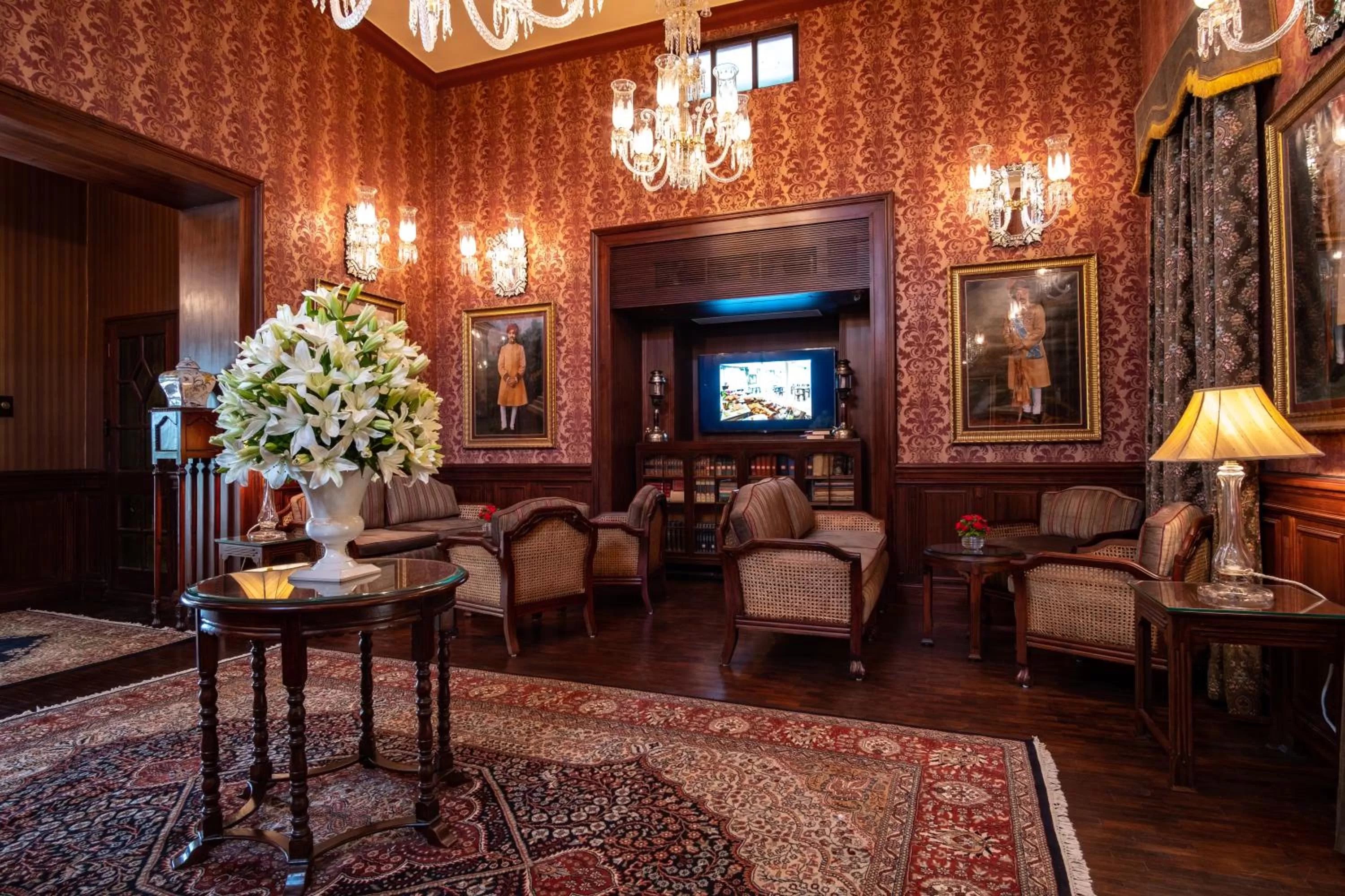 Lobby or reception in Ajit Bhawan - A Palace Resort