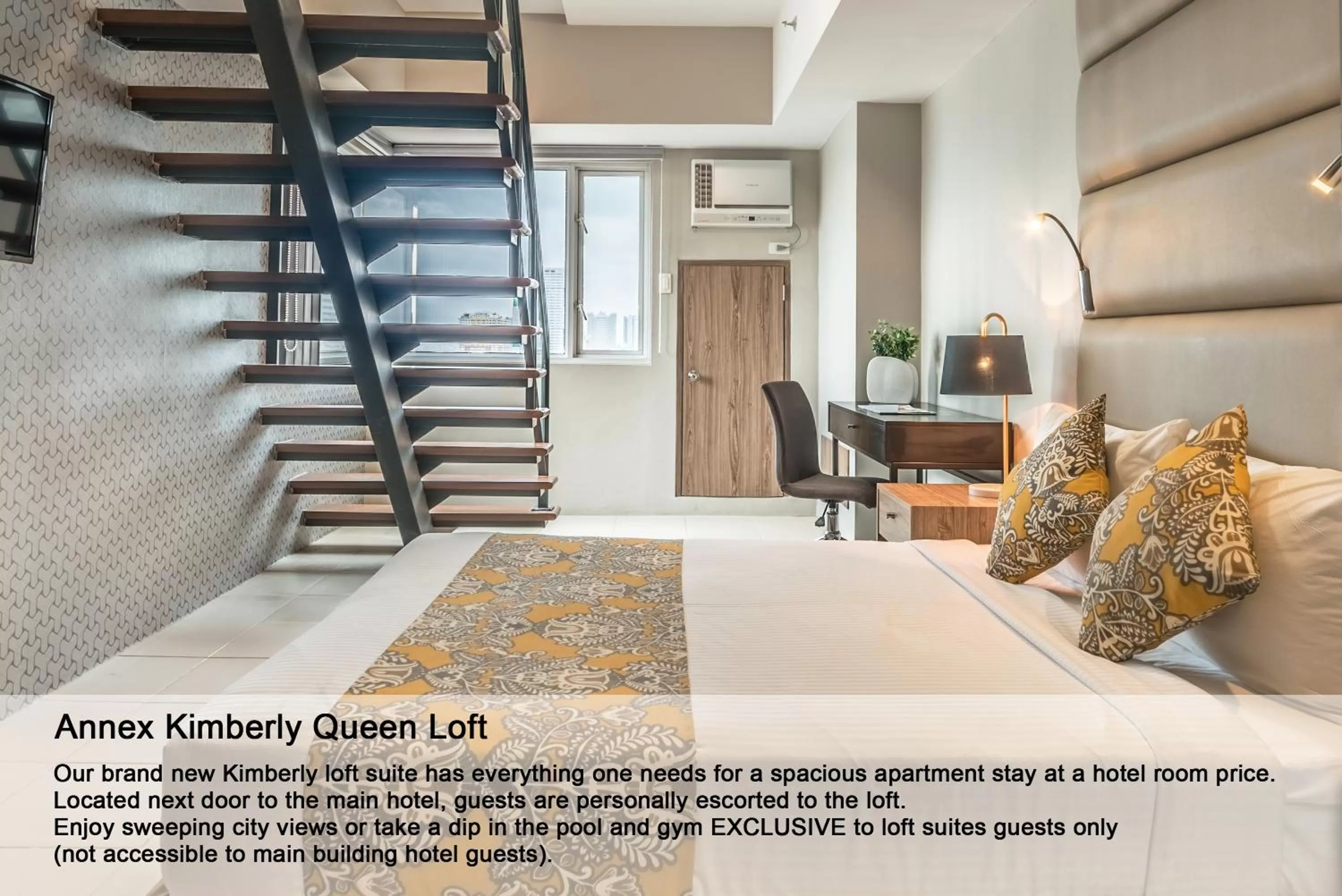 Bed in Hotel Kimberly Manila