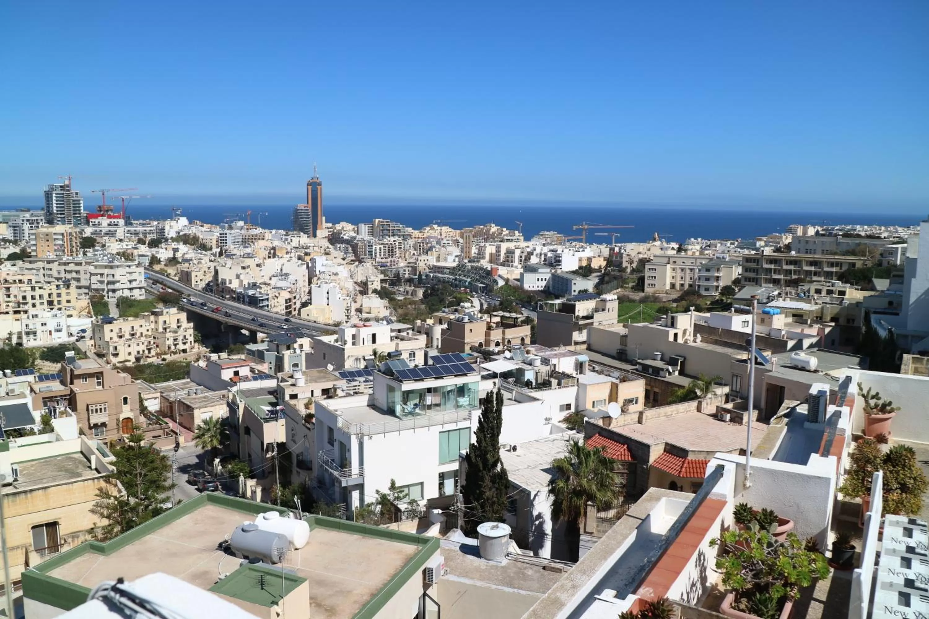 Bird's eye view in Escape to St Julians