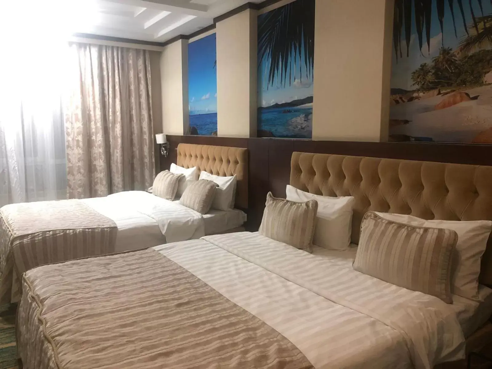 Bed in Hotel Kazzhol Almaty