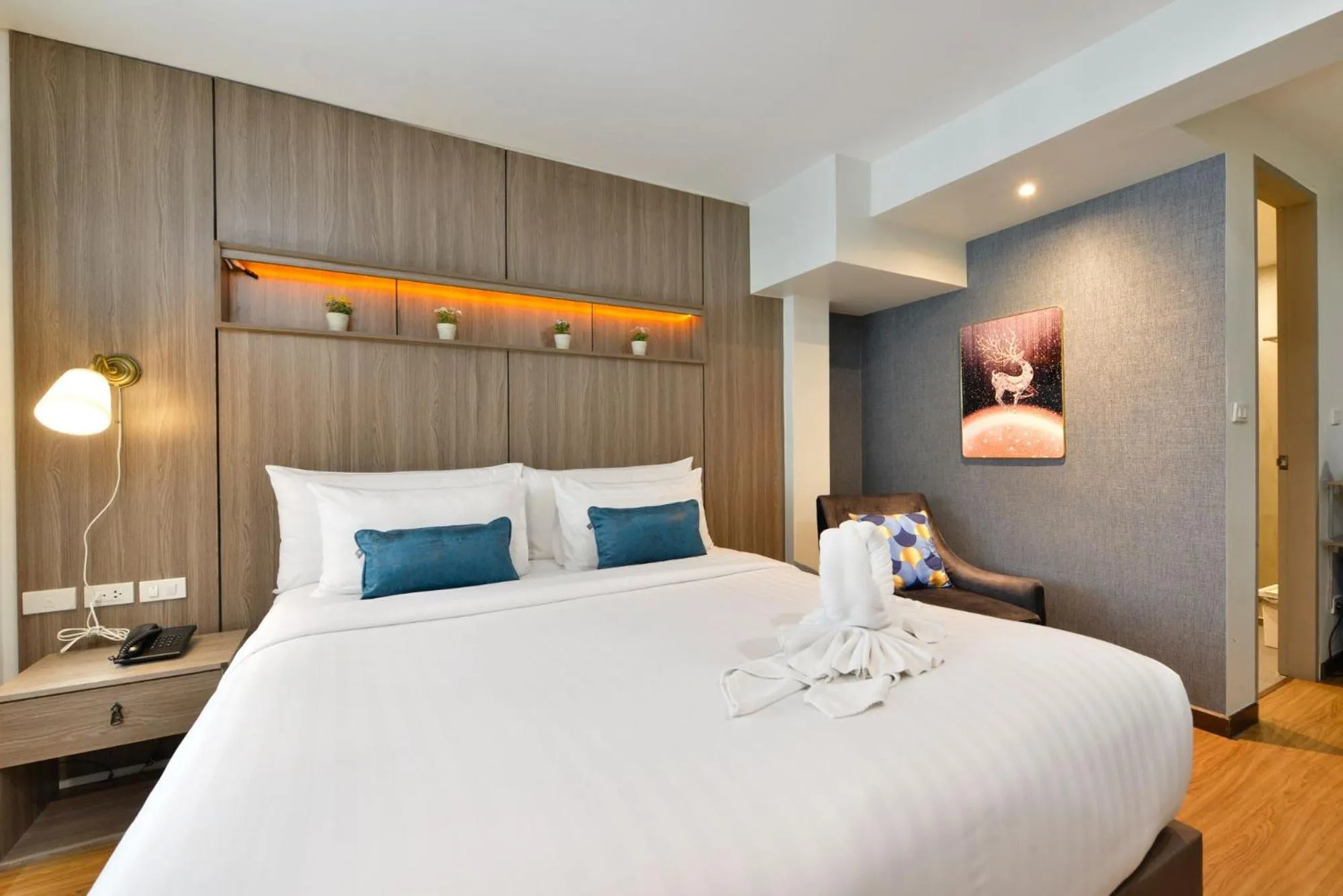 Bed in StayAt Bedever Bangkok Hotel