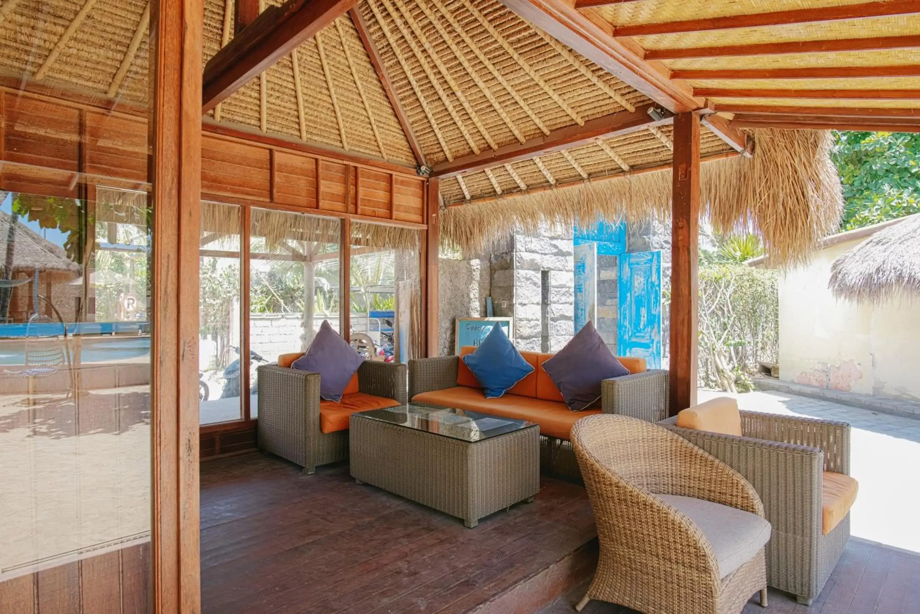 Lobby or reception in Le Nusa Beach Club