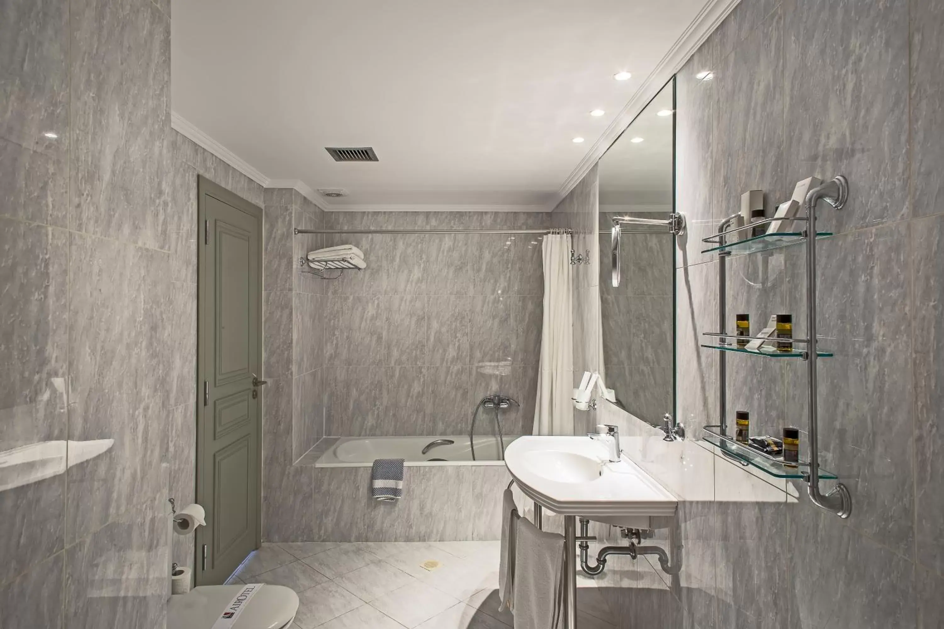 Toilet, Bathroom in Airotel Stratos Vassilikos Hotel