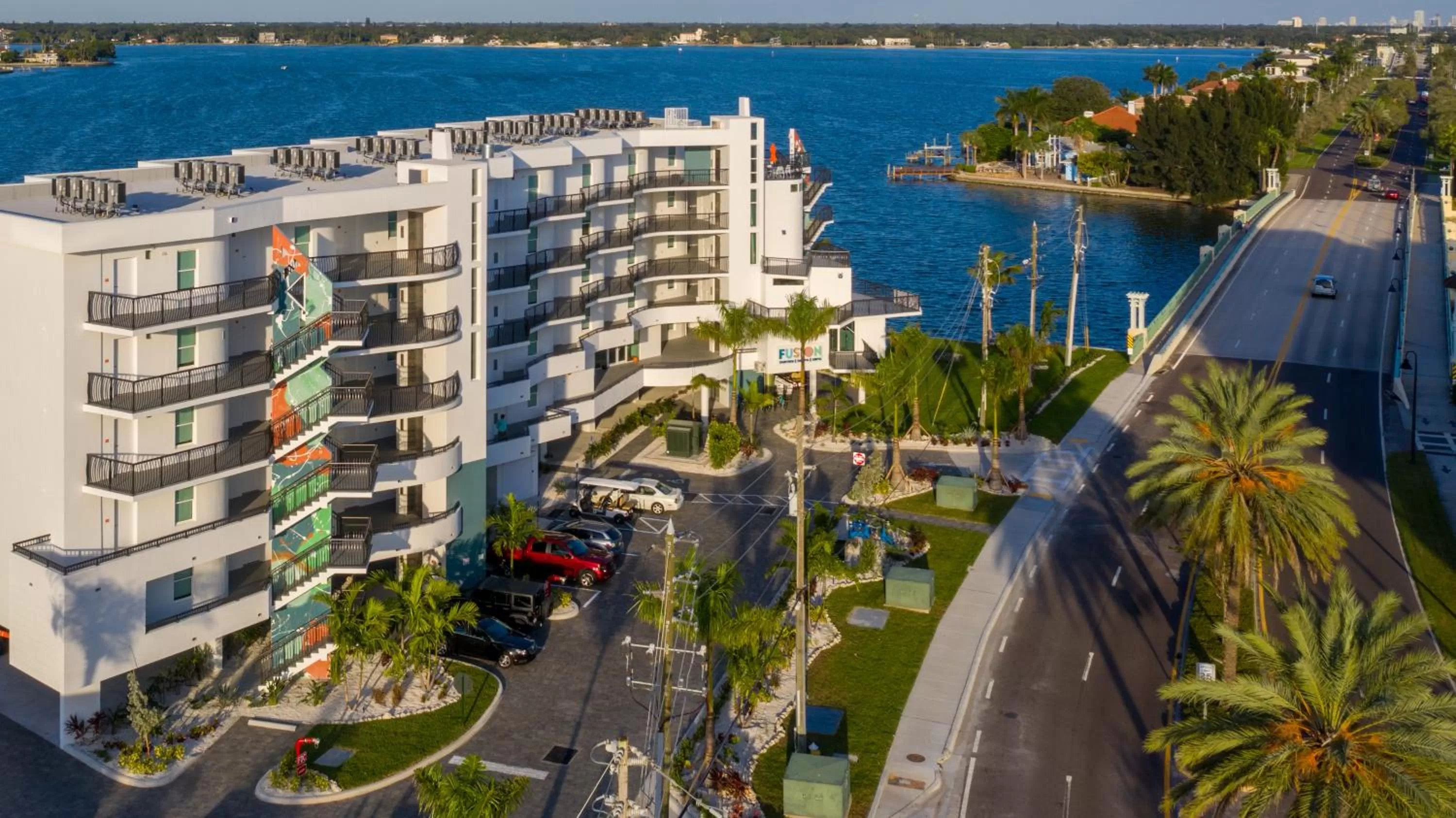 Facade/entrance in FUSION Resort Waterfront Suites