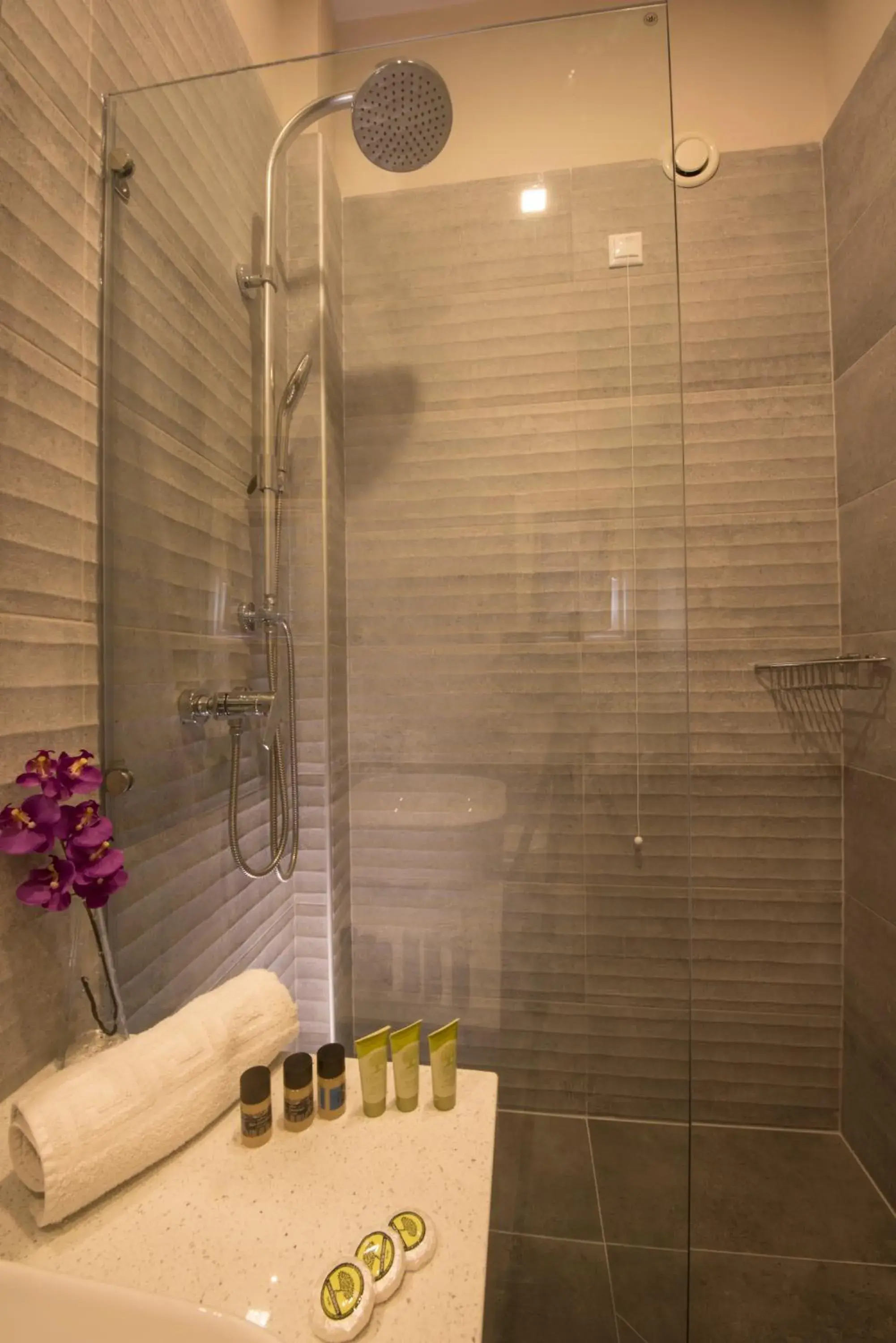 Shower, Bathroom in Filoxenia Hotel