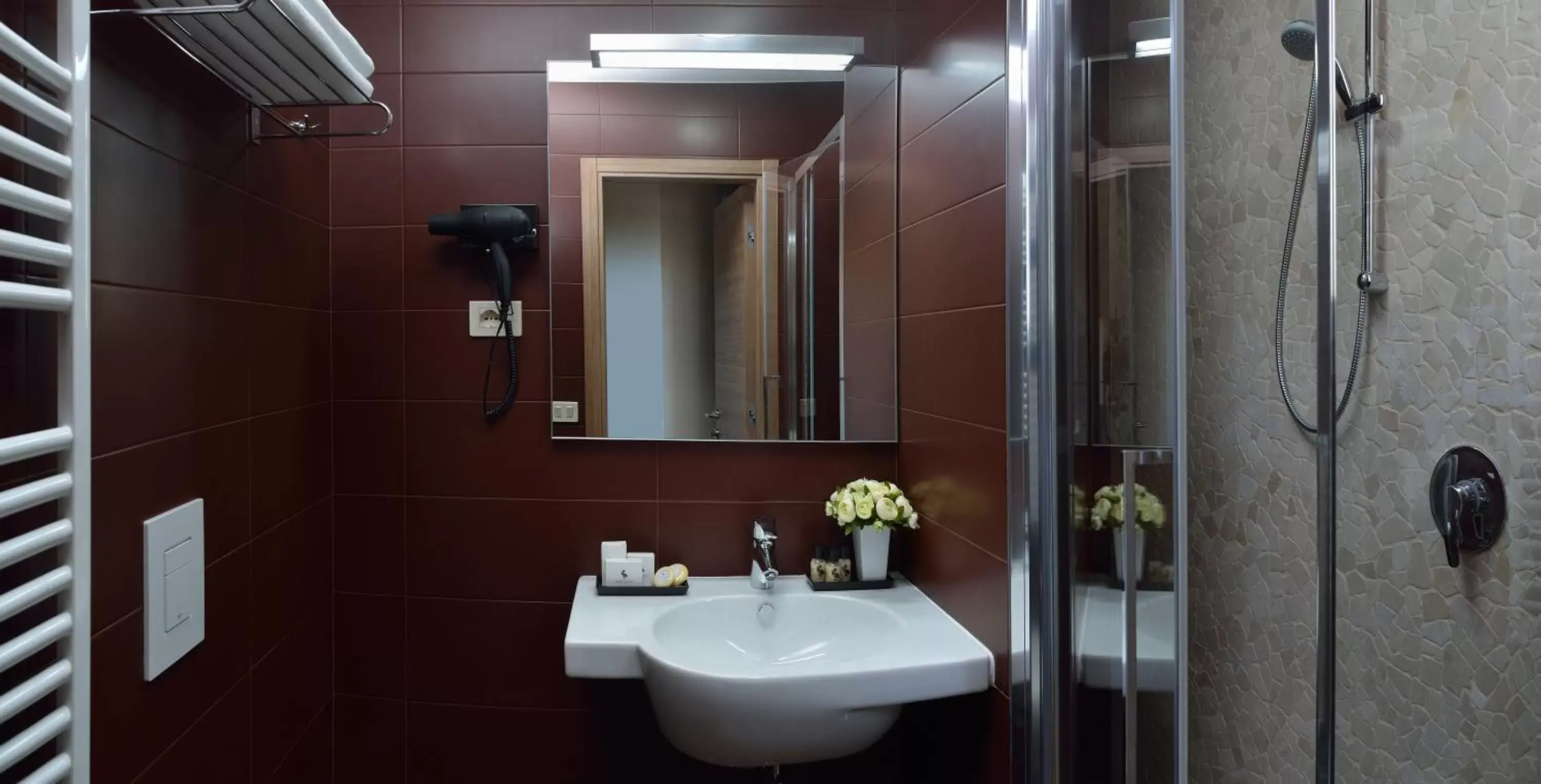 Shower, Bathroom in Hotel Rossini