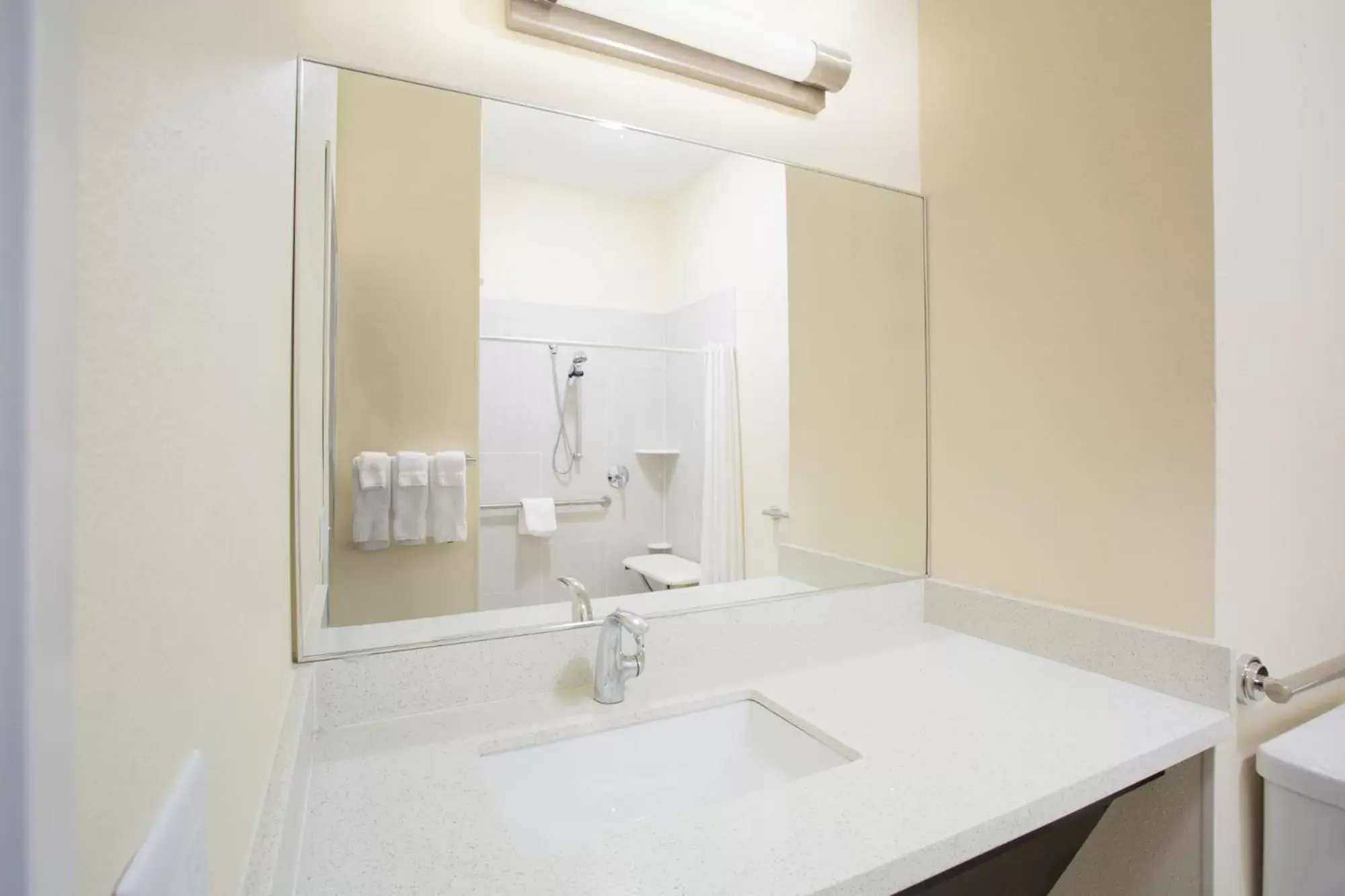 Bathroom in Candlewood Suites Longmont, an IHG Hotel